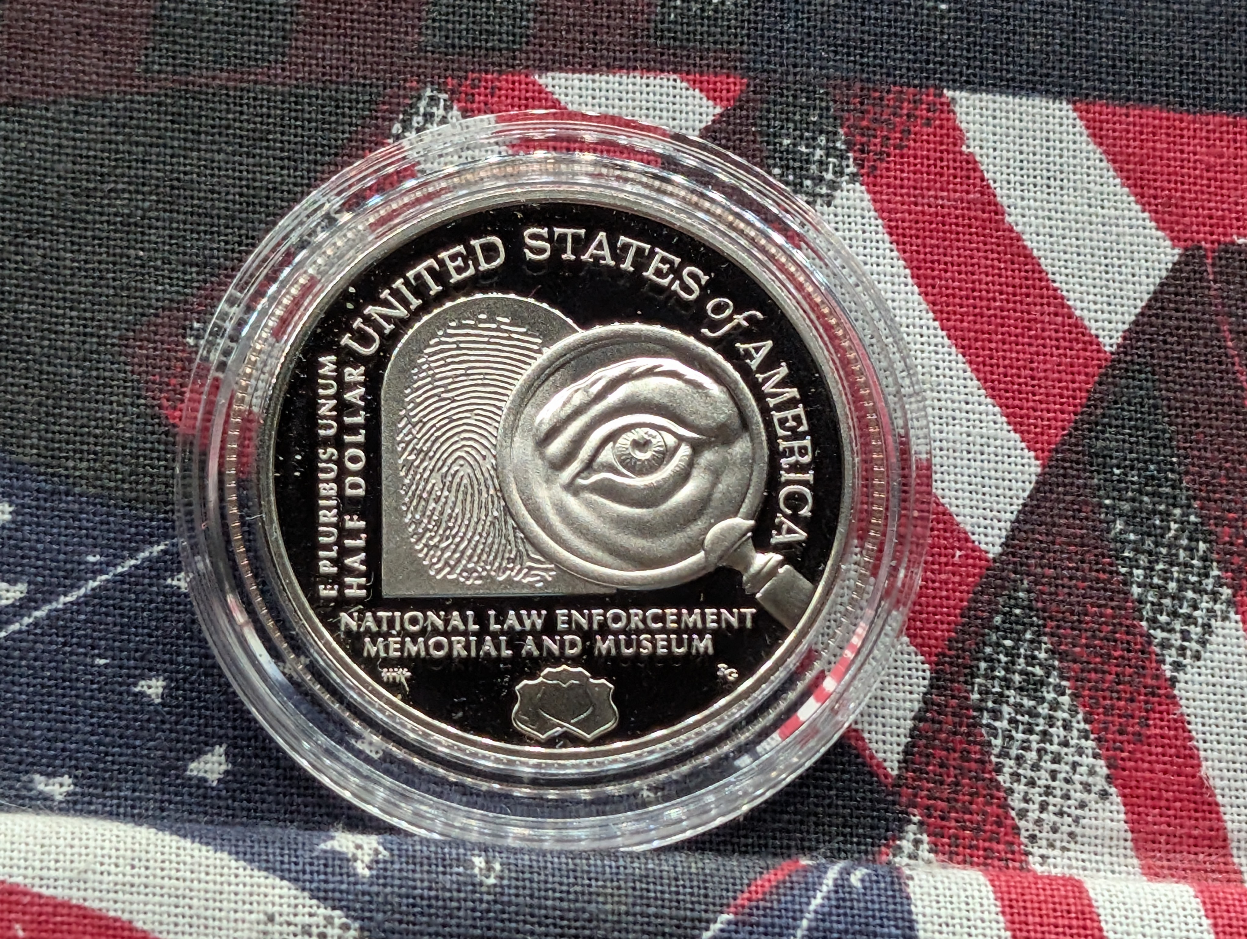 2021-S PROOF National Law Enforcement Commemorative Half Dollar in Government Capsule