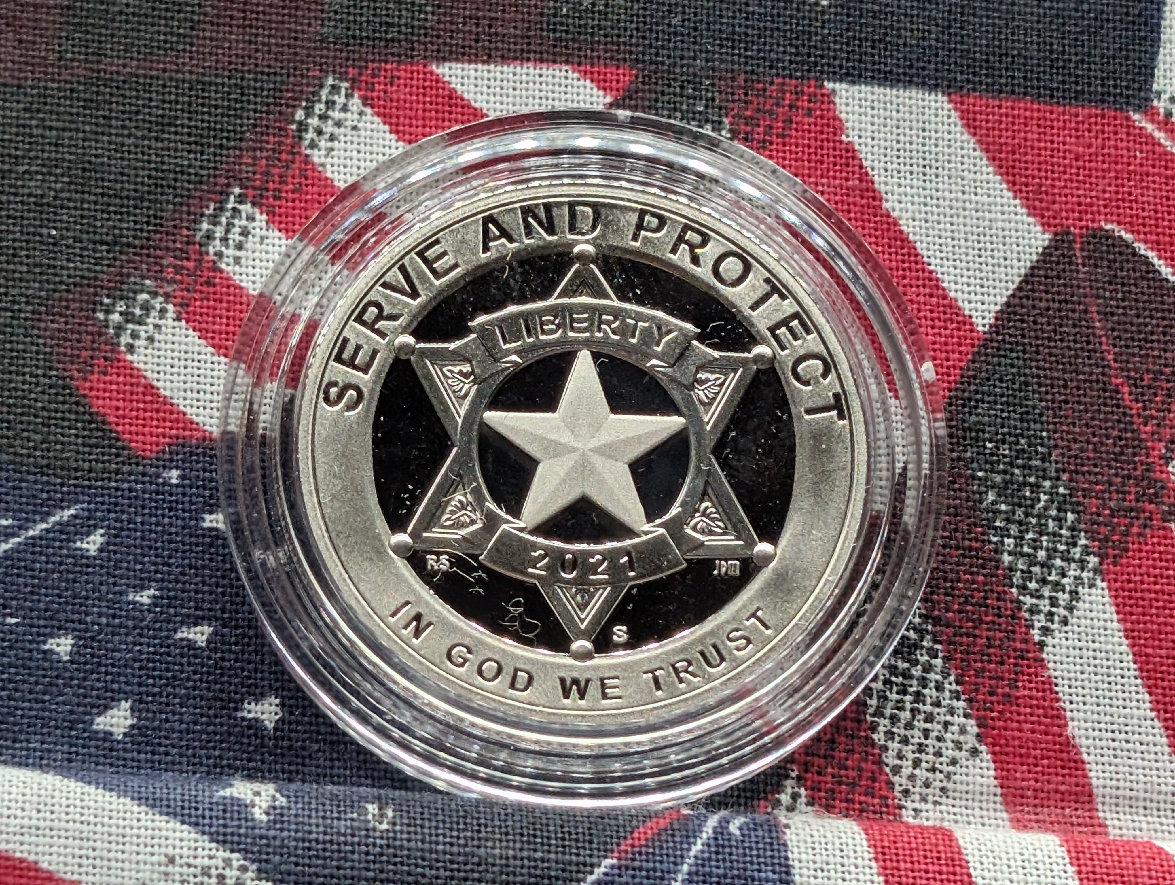 2021-S PROOF National Law Enforcement Commemorative Half Dollar in Government Capsule