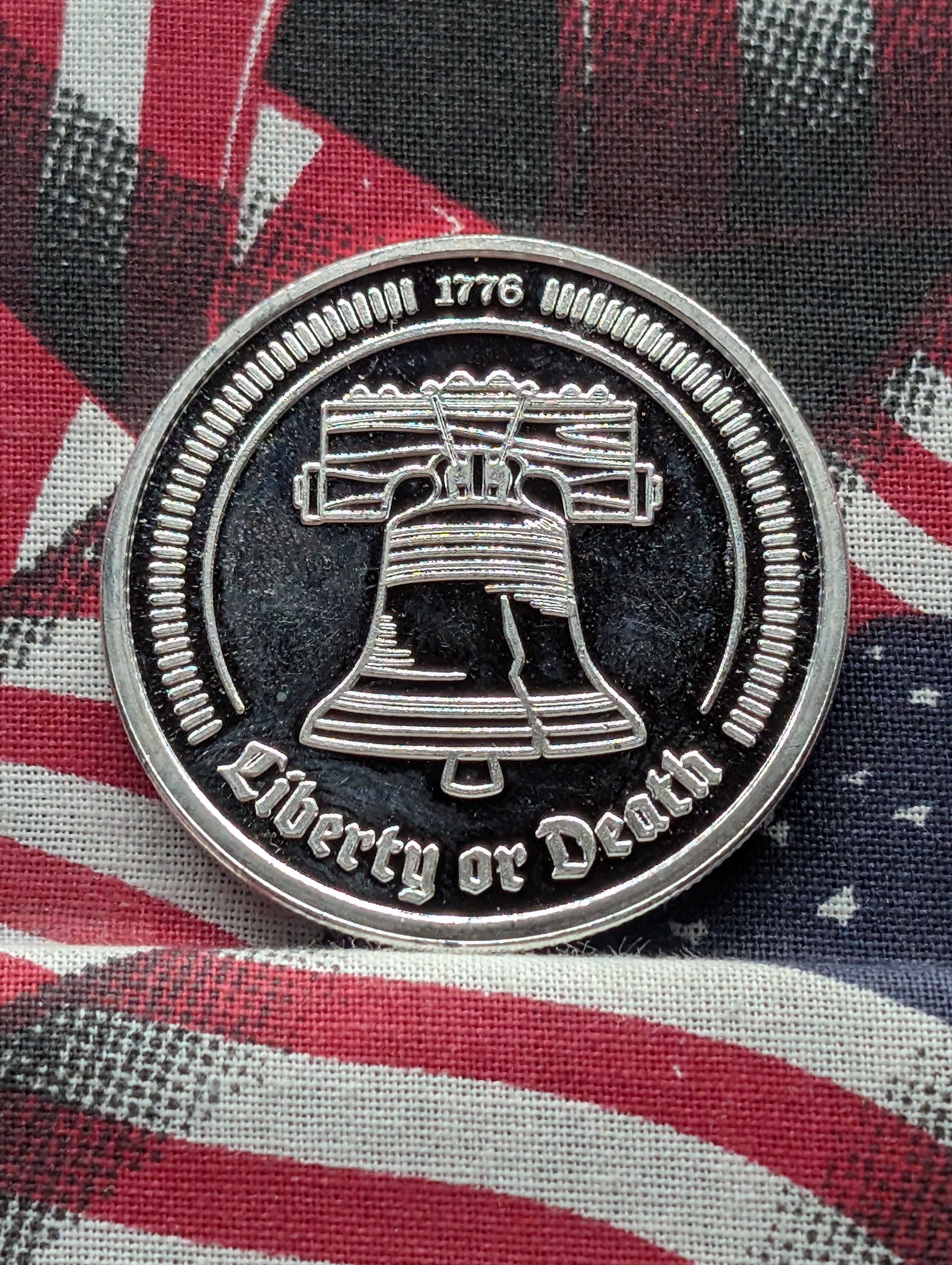 1 Oz. .999 FINE SILVER Liberty or Death - Don't Tread on Me Designed Round