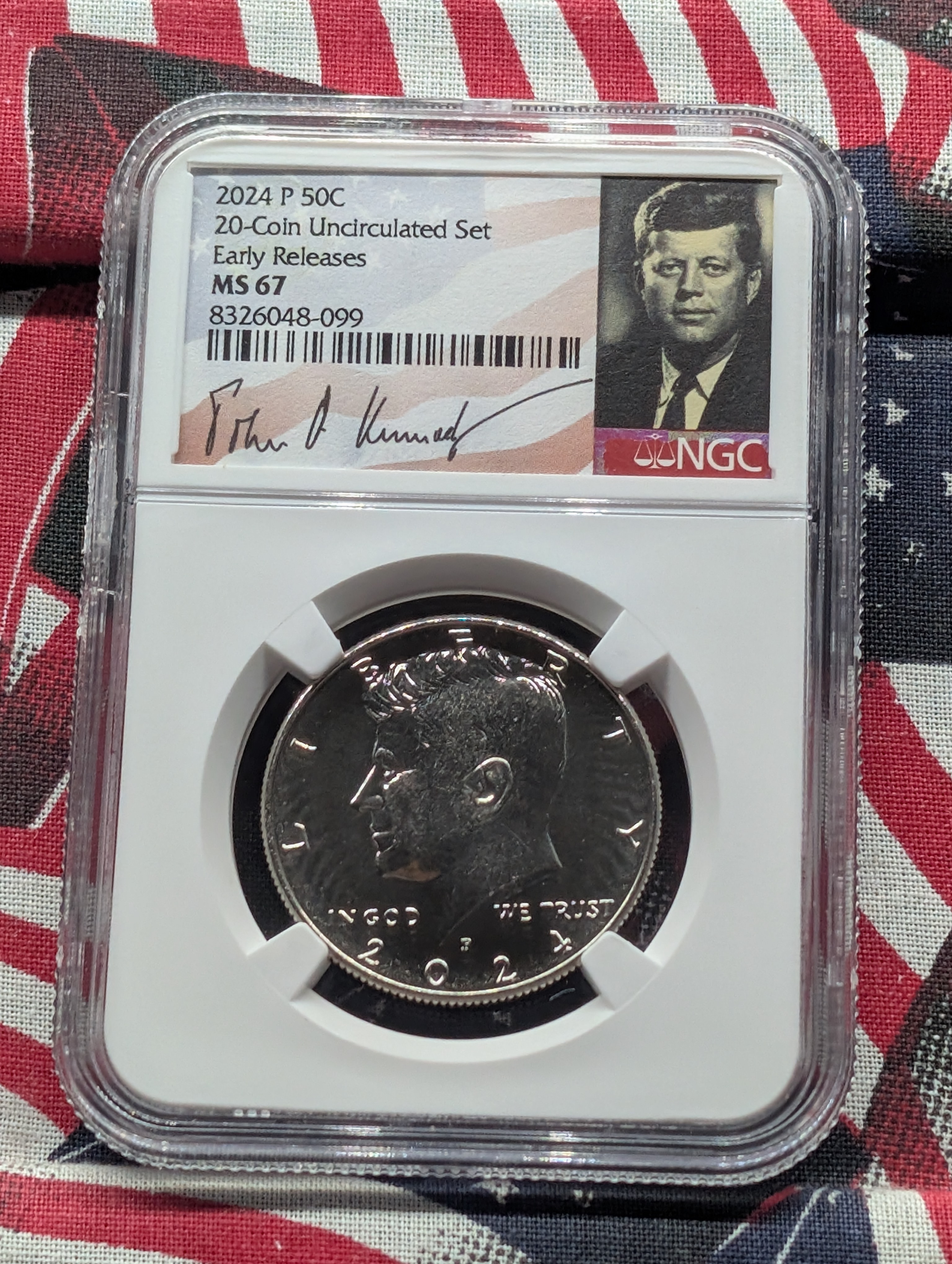 2024-P Kennedy Half Dollar - NGC MS67 w/ Signature Case - Early Release