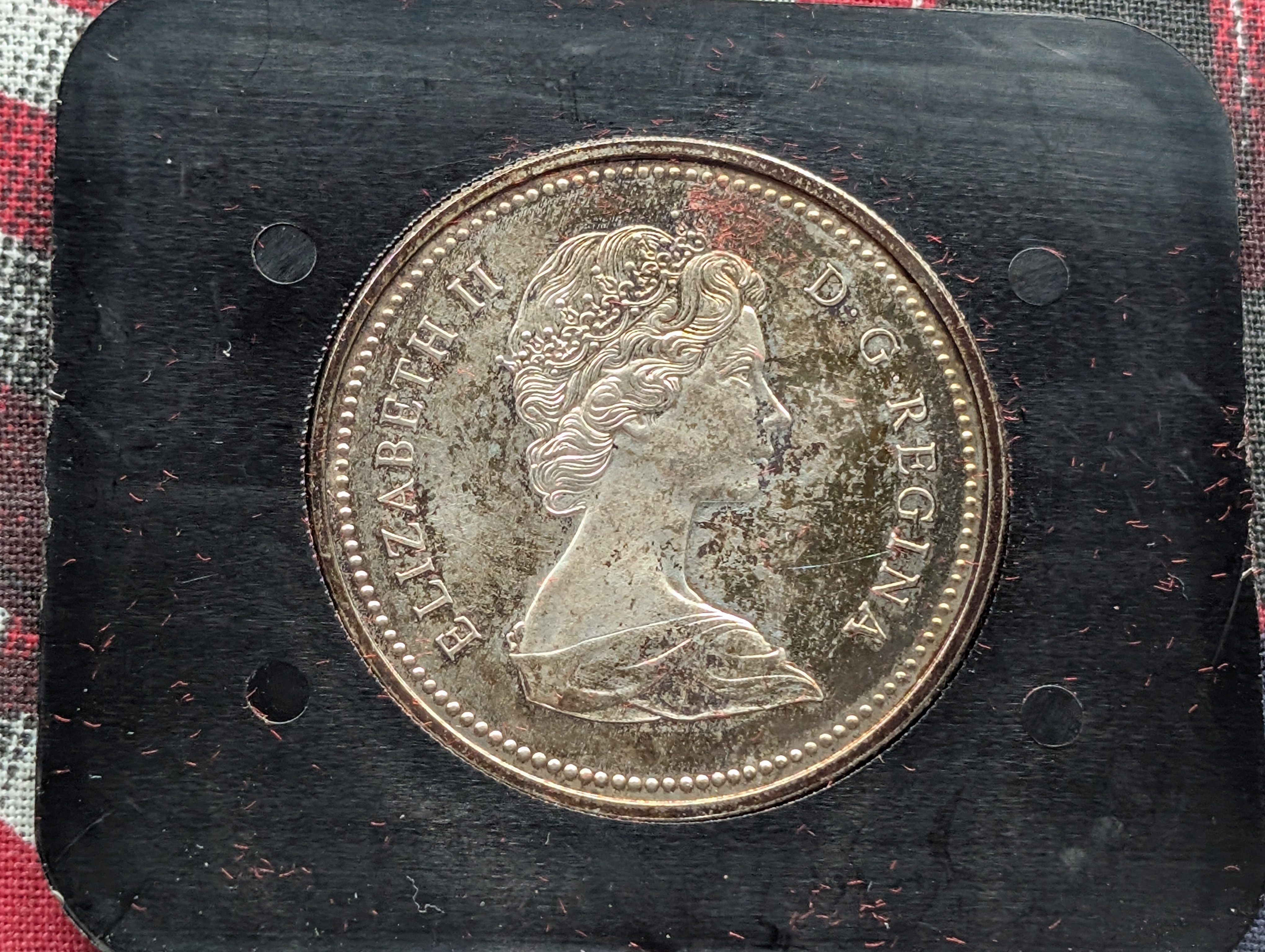 1971 Canada British Columbia Silver Dollar in OGP, 50% Silver 23.32g