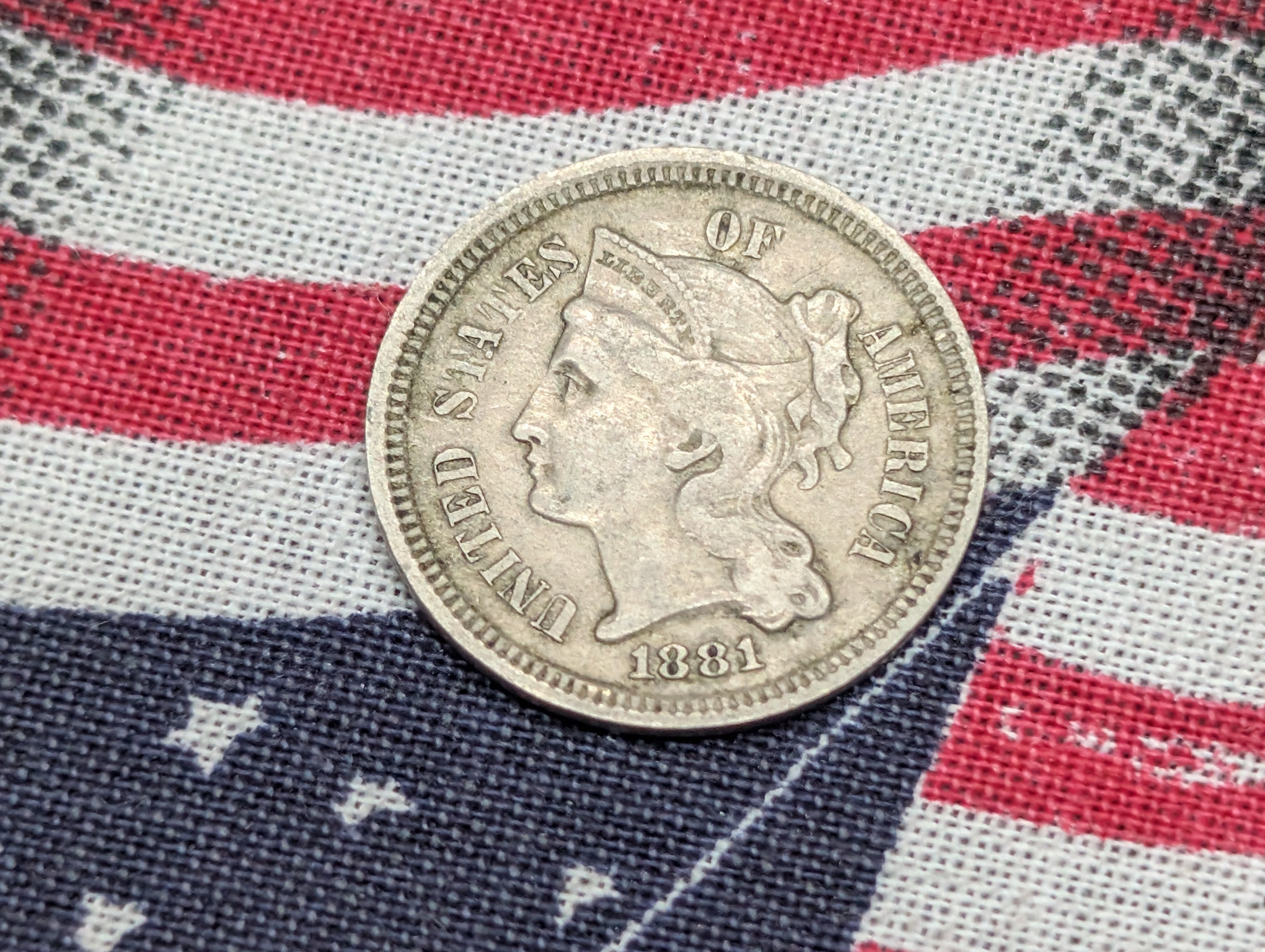 1881 Three Cent Nickel