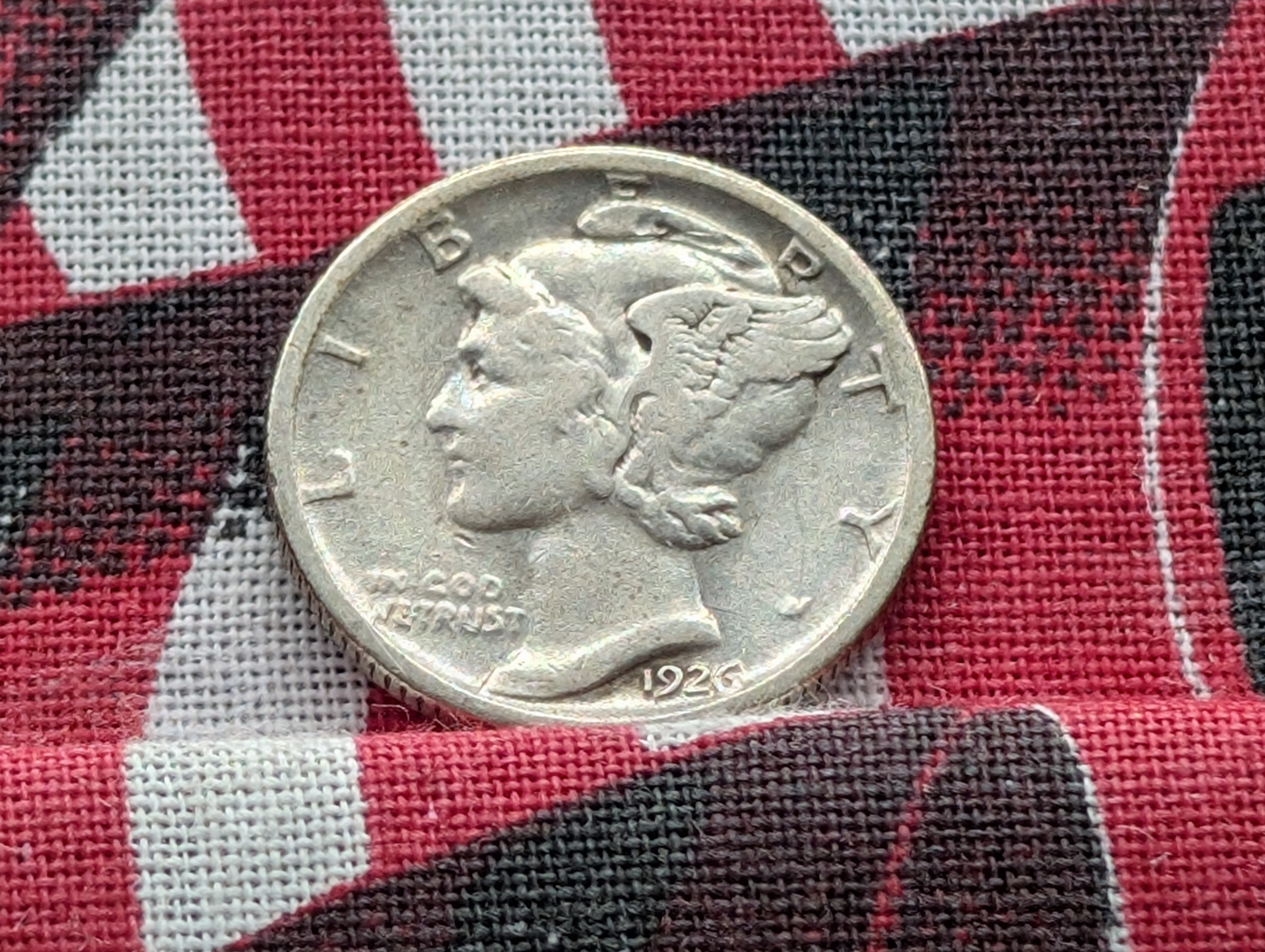 1926-S Mercury 90% Silver Dime
