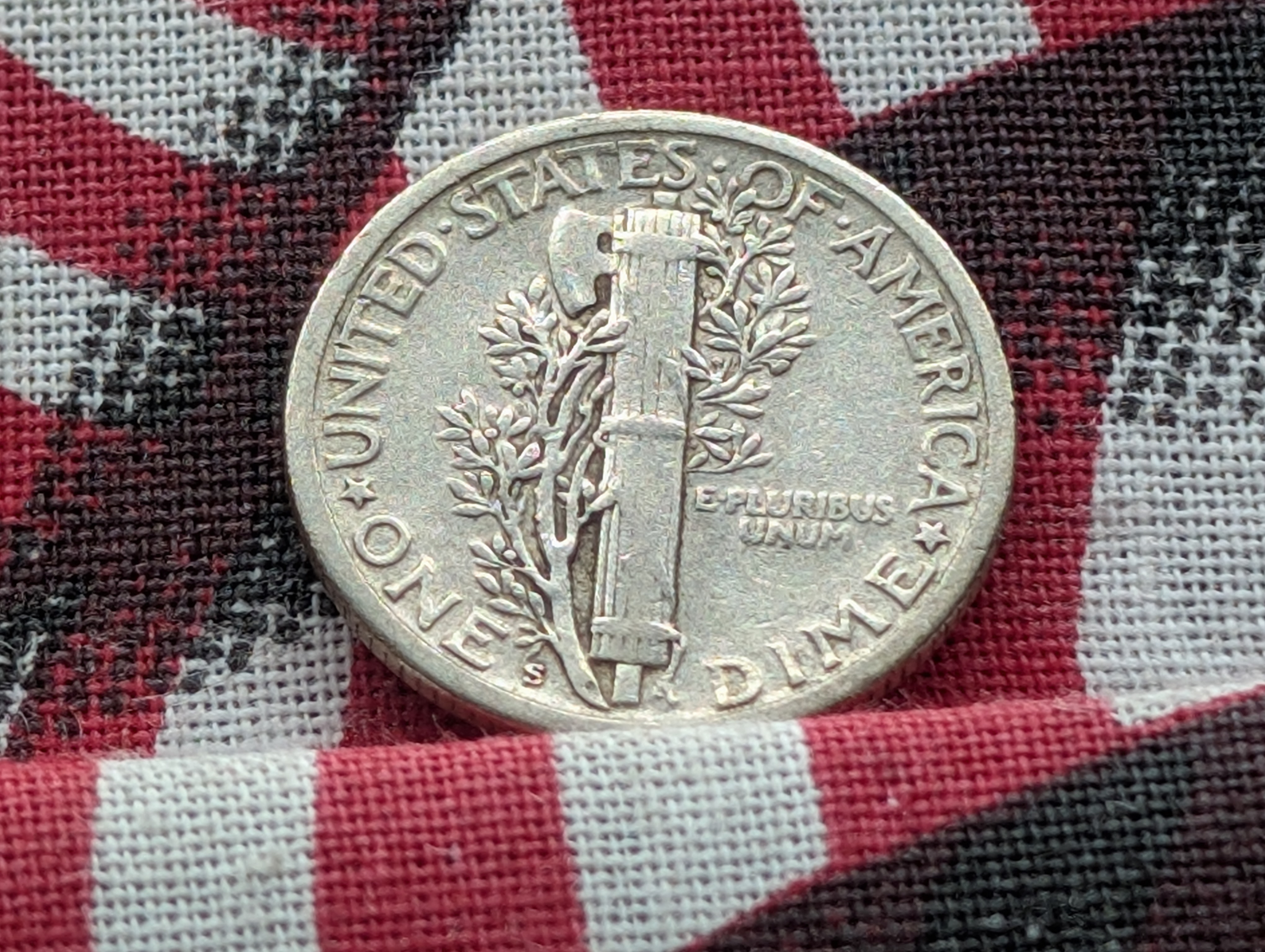 1926-S Mercury 90% Silver Dime