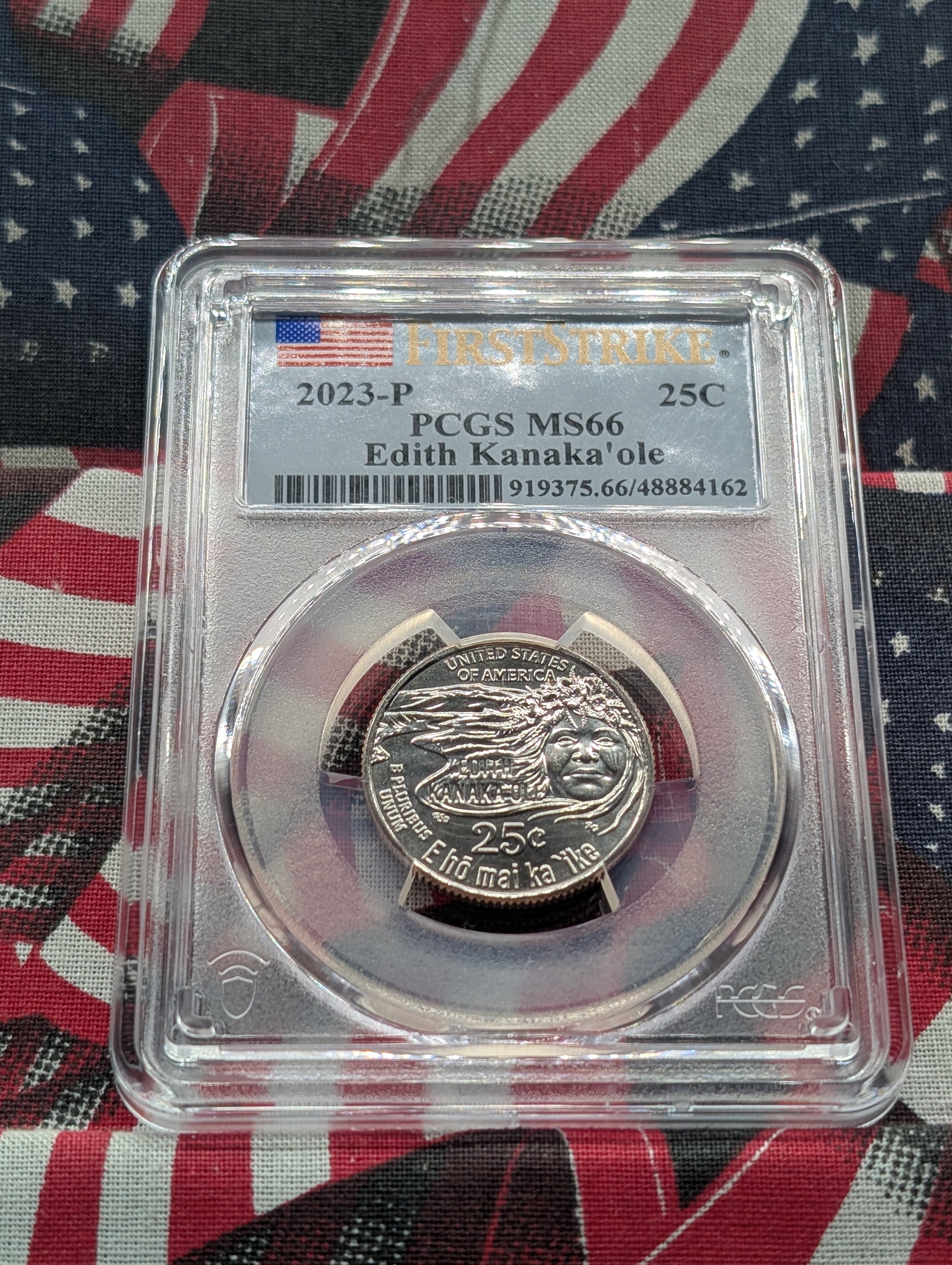 2023-P Edith Kanaka'ole Quarter - PCGS MS66 - First Strike