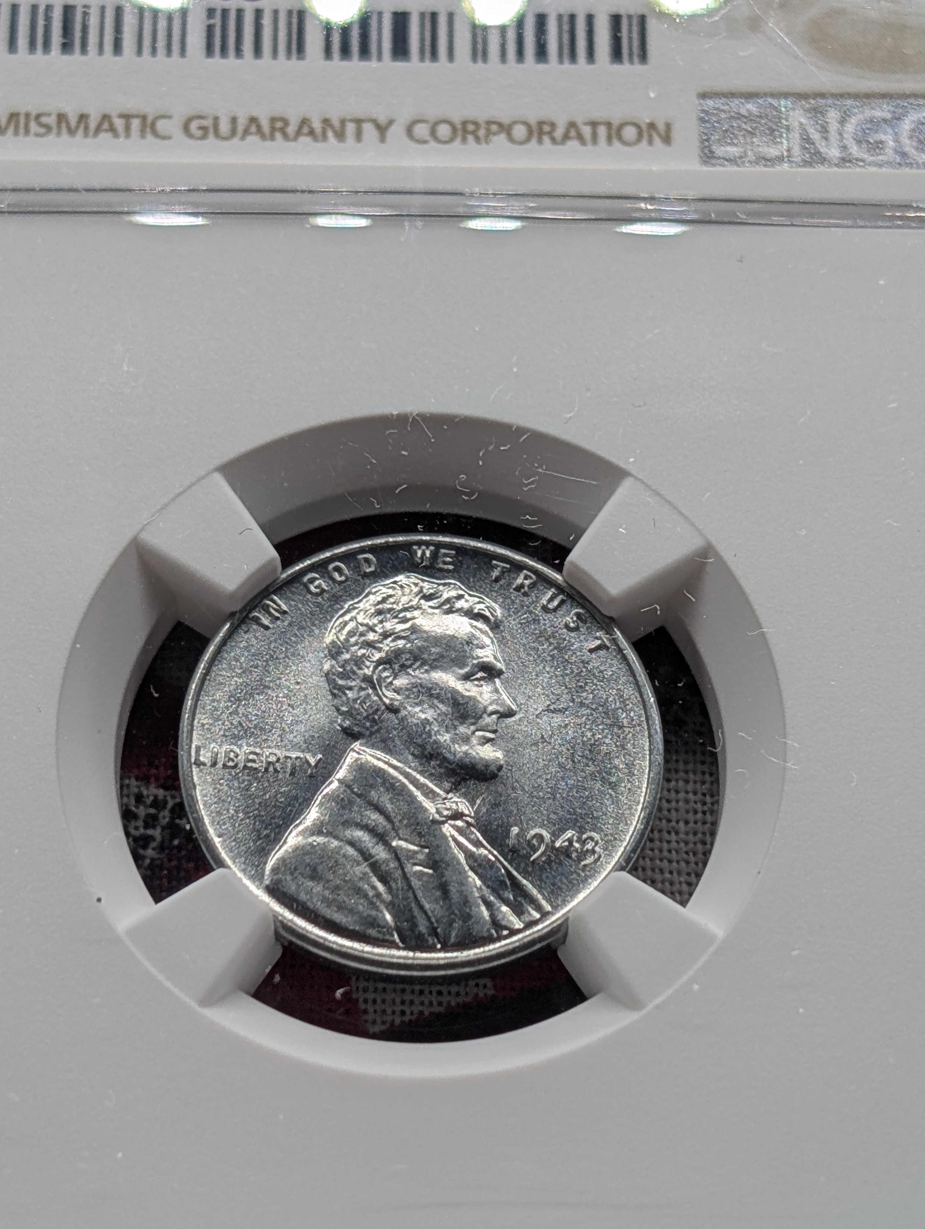 1943-P Lincoln Steel Wheat Cent - NGC MS66
