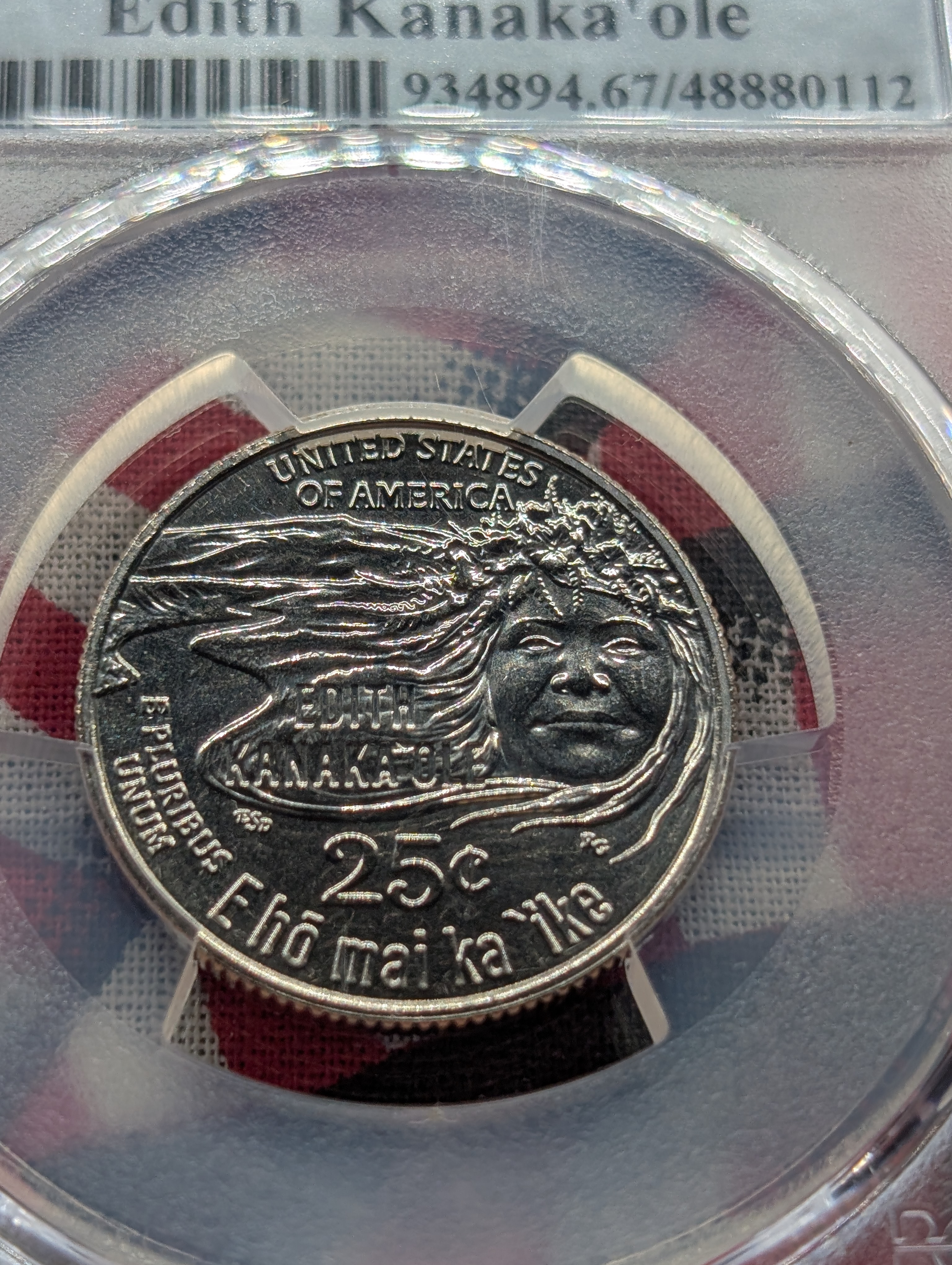 2023-D Edith Kanaka'ole Quarter - PCGS MS67 - Advanced Release