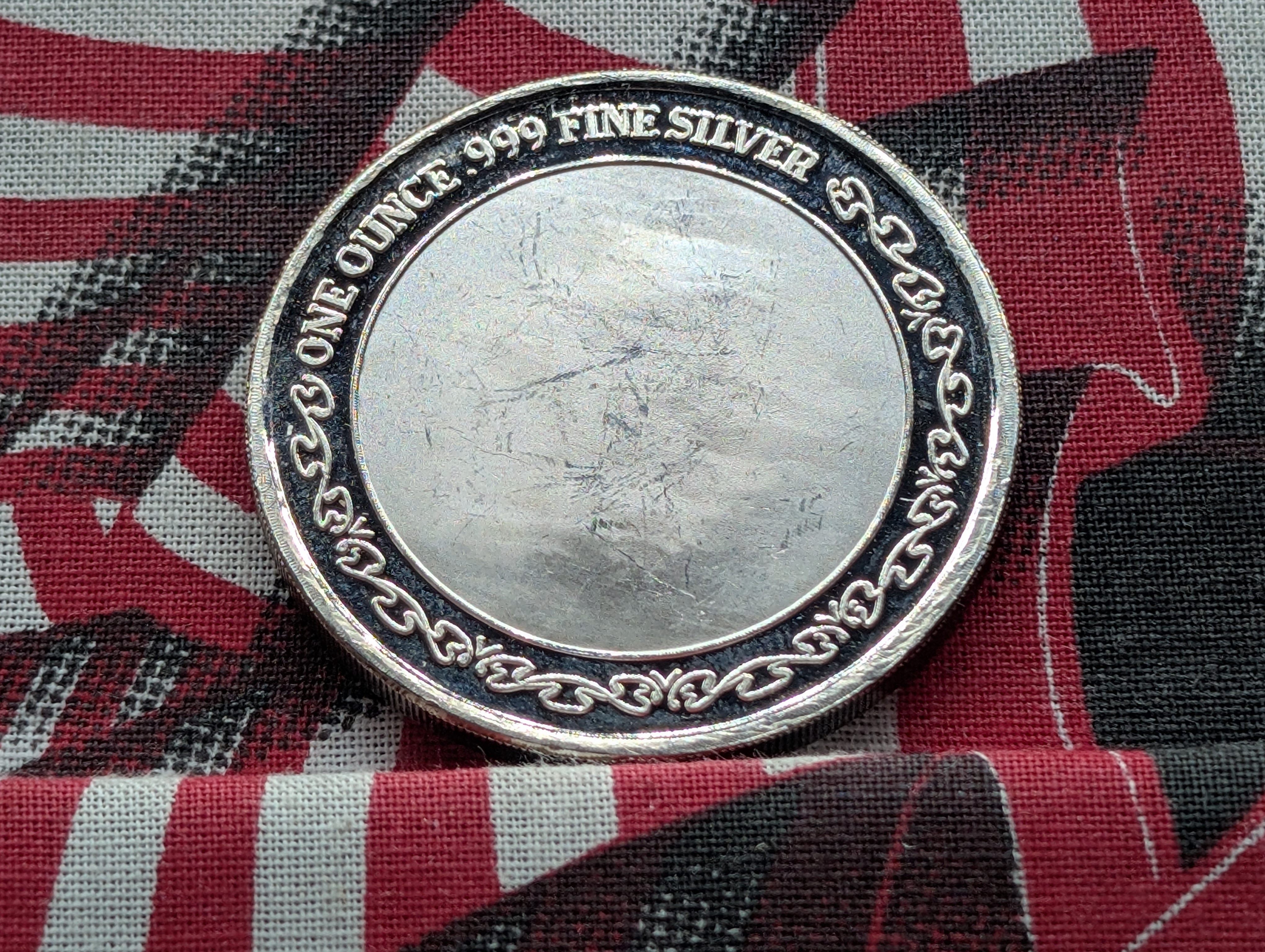 1 Oz. .999 FINE SILVER Female Indian in The Mountains Designed Round