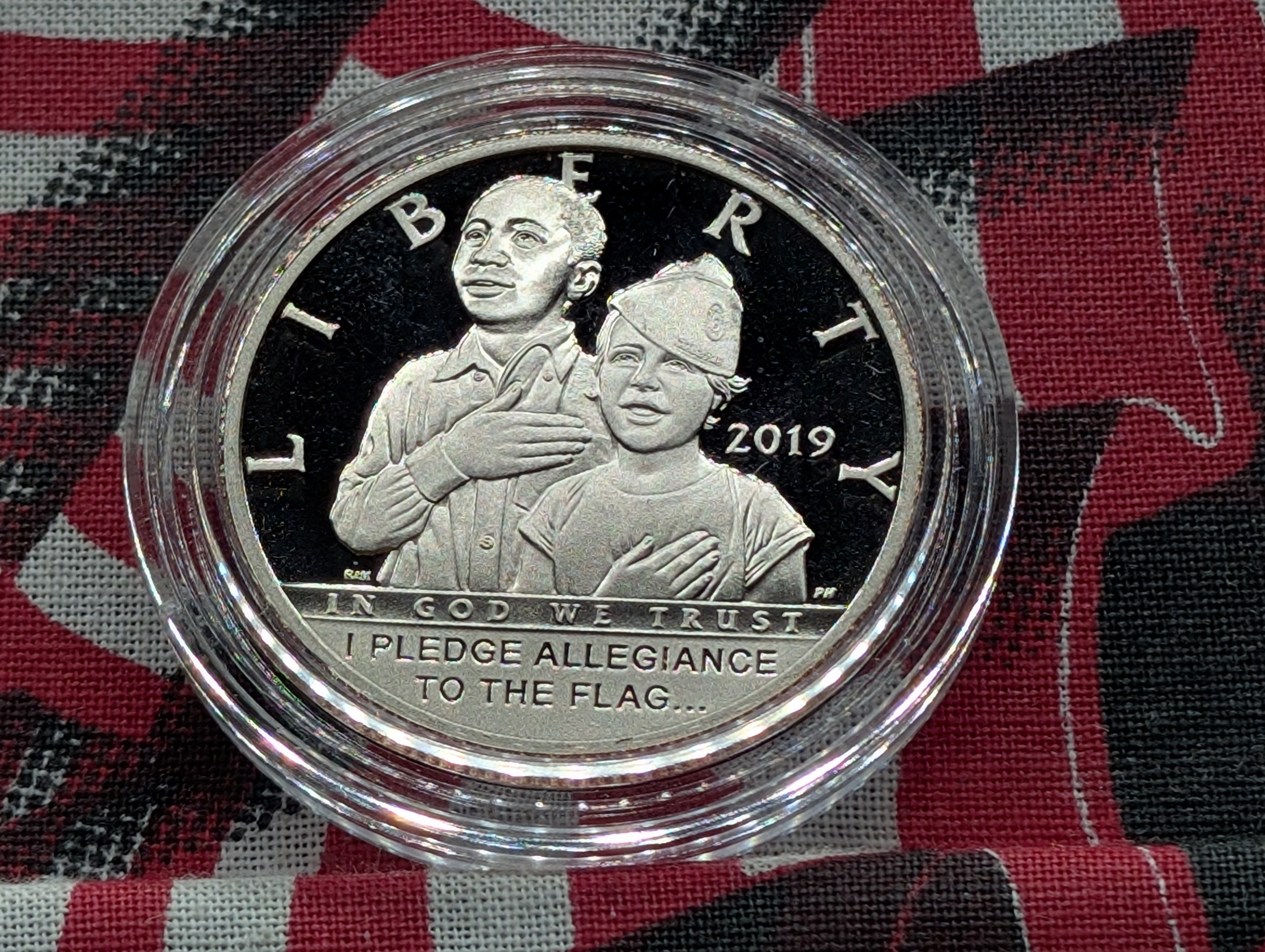 2019-S PROOF American Legion Commemorative Half Dollar in Government Capsule