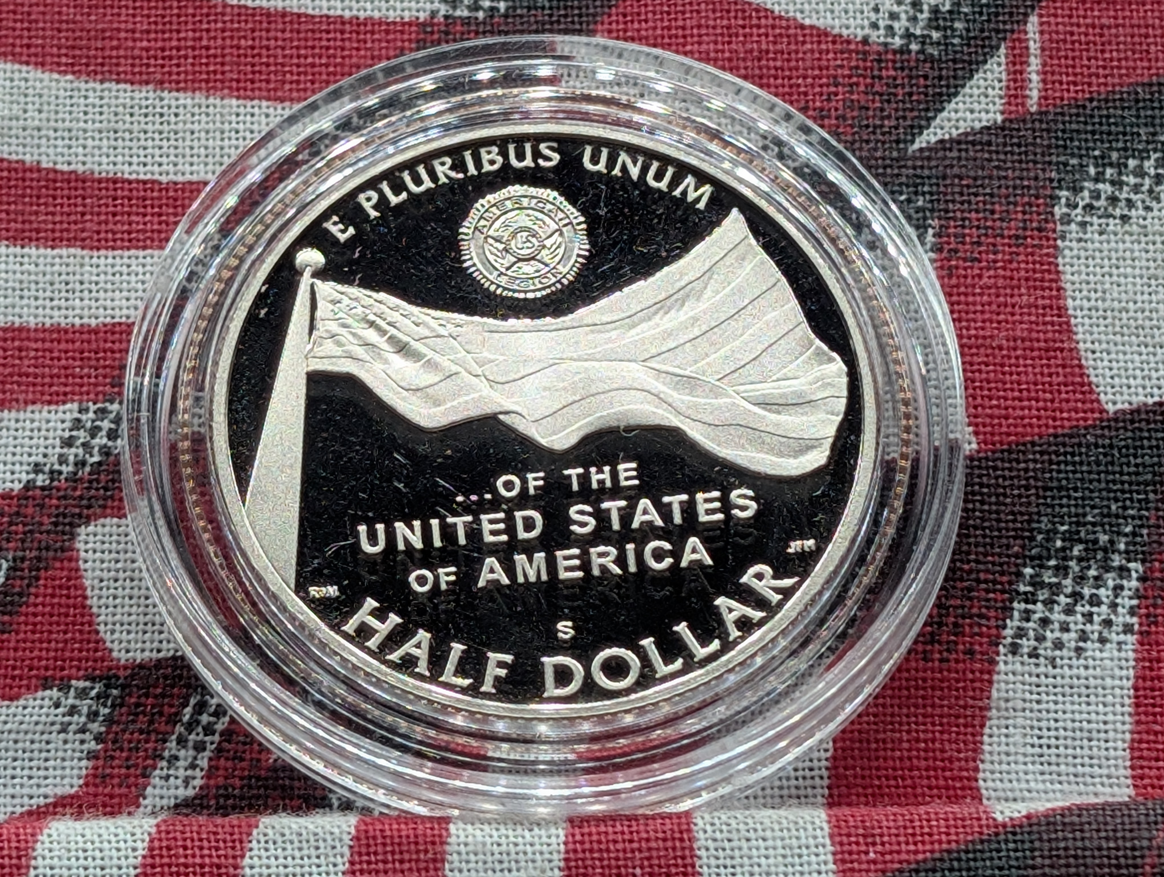 2019-S PROOF American Legion Commemorative Half Dollar in Government Capsule