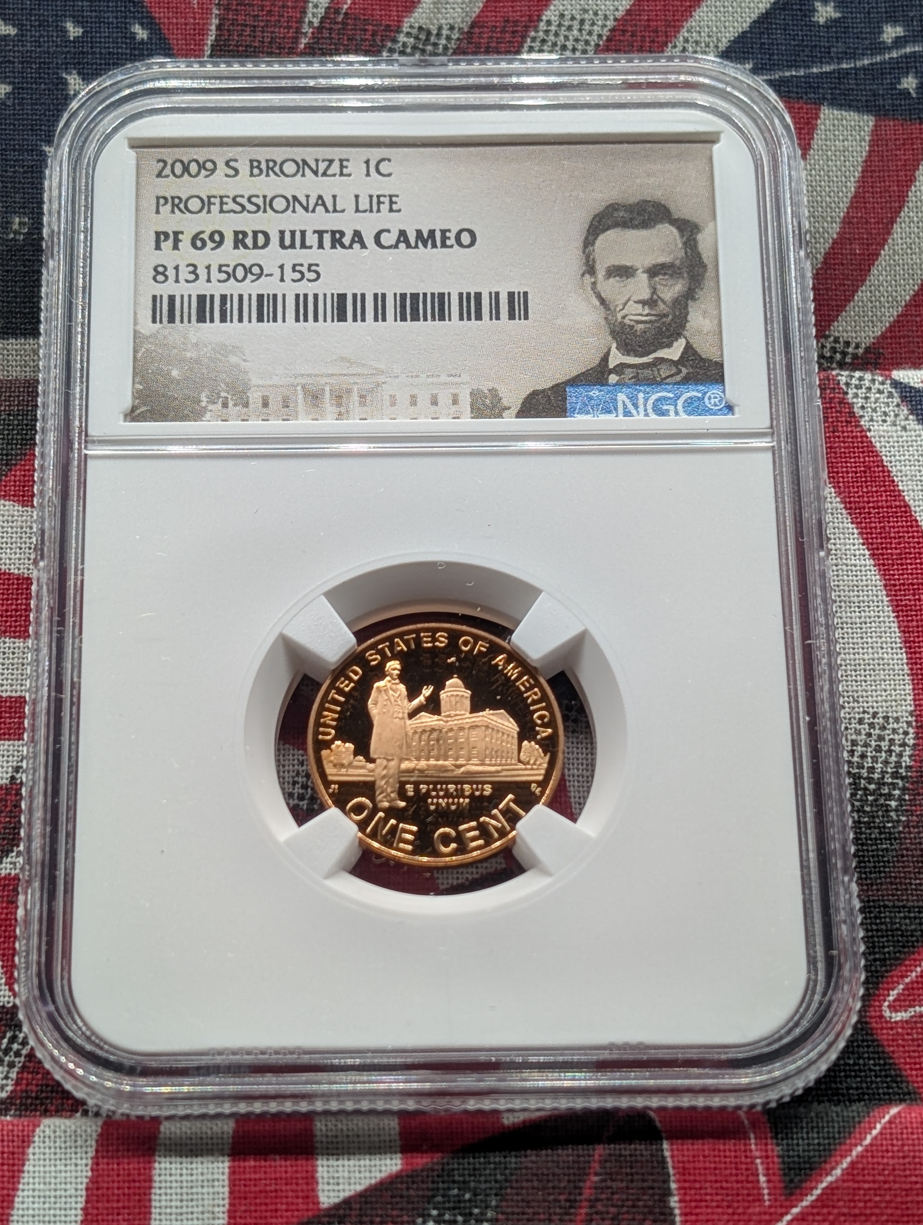 2009-S PROOF Bronze Professional Life Cent - NGC PF69 RD ULTRA CAMEO