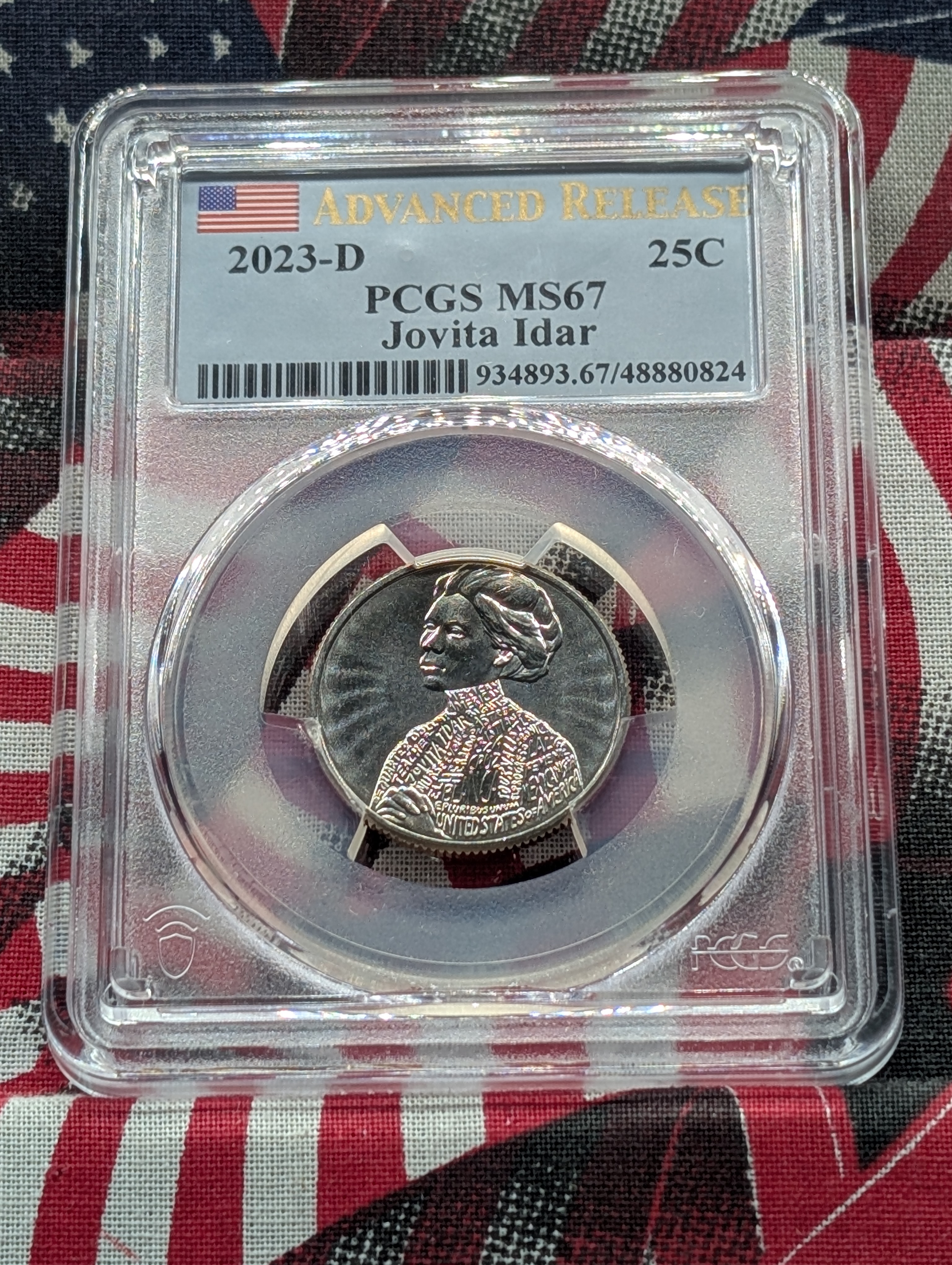 2023-D Jovita Idar Quarter - PCGS MS67 - Advanced Release