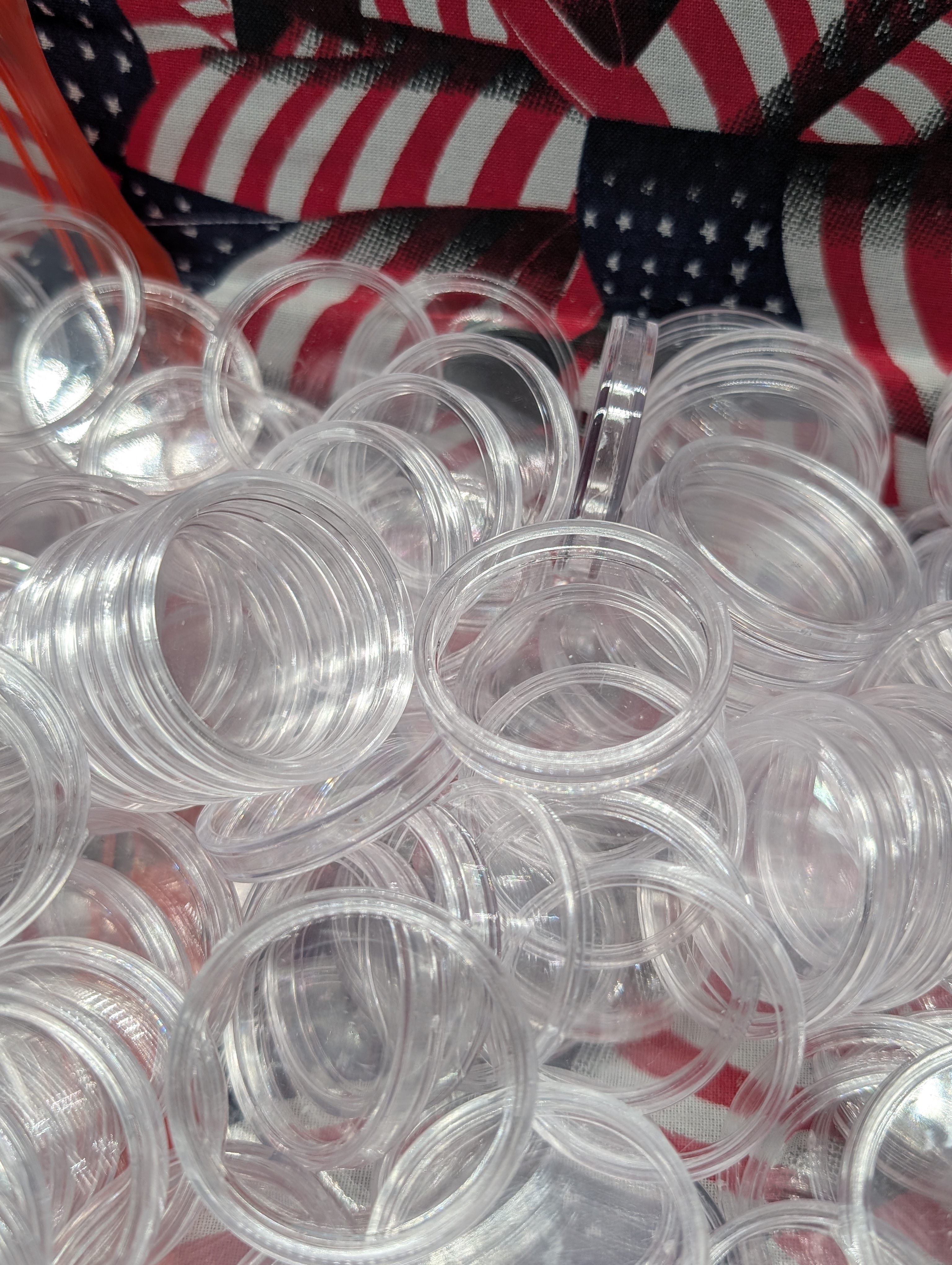 (300+) Various Sized Coin Collector Capsules - EMPTY