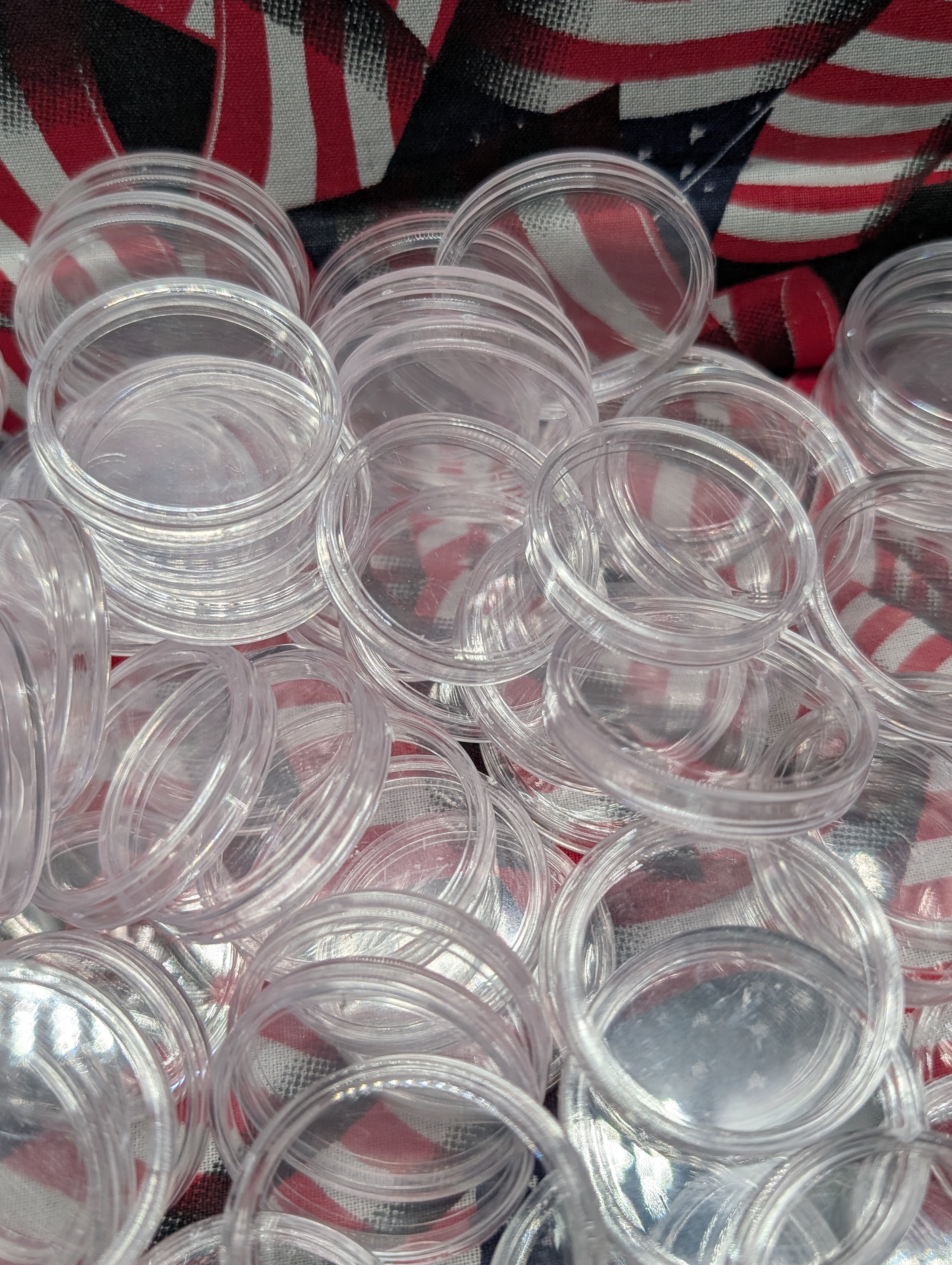 (300+) Various Sized Coin Collector Capsules - EMPTY