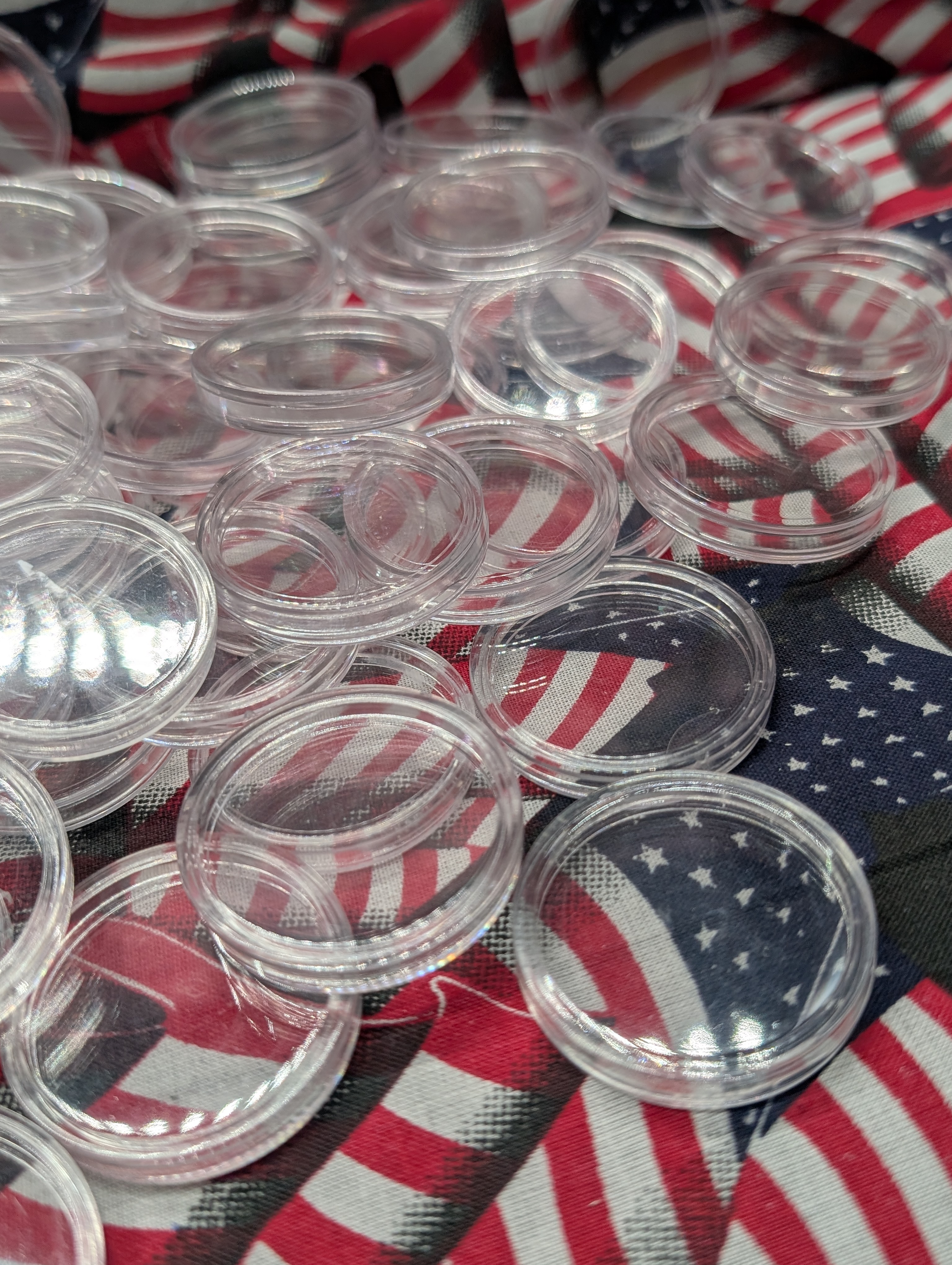 (300+) Various Sized Coin Collector Capsules - EMPTY