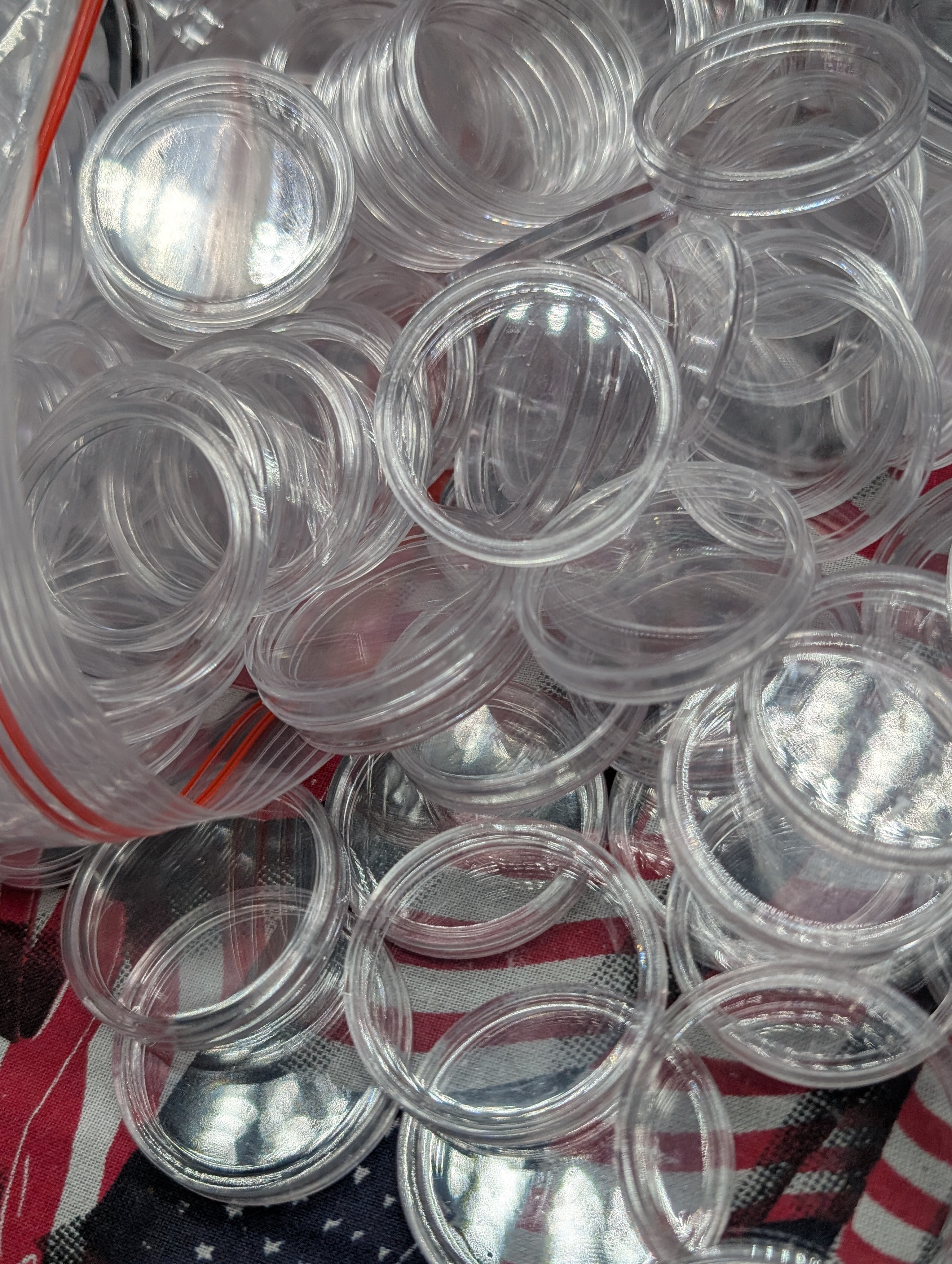 (300+) Various Sized Coin Collector Capsules - EMPTY