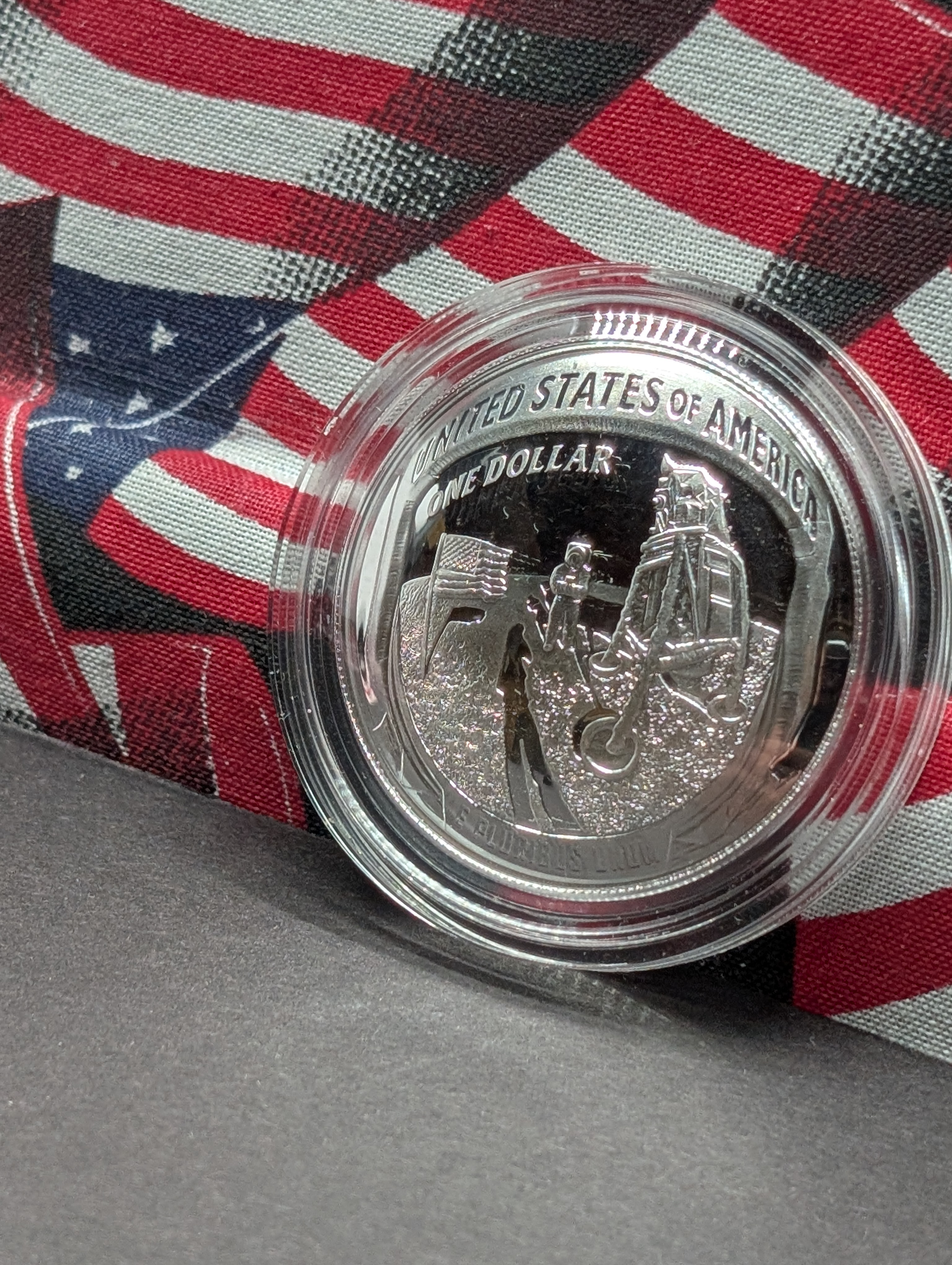 2019-P PROOF Apollo 11 Commemorative Silver Dollar in Government Capsule