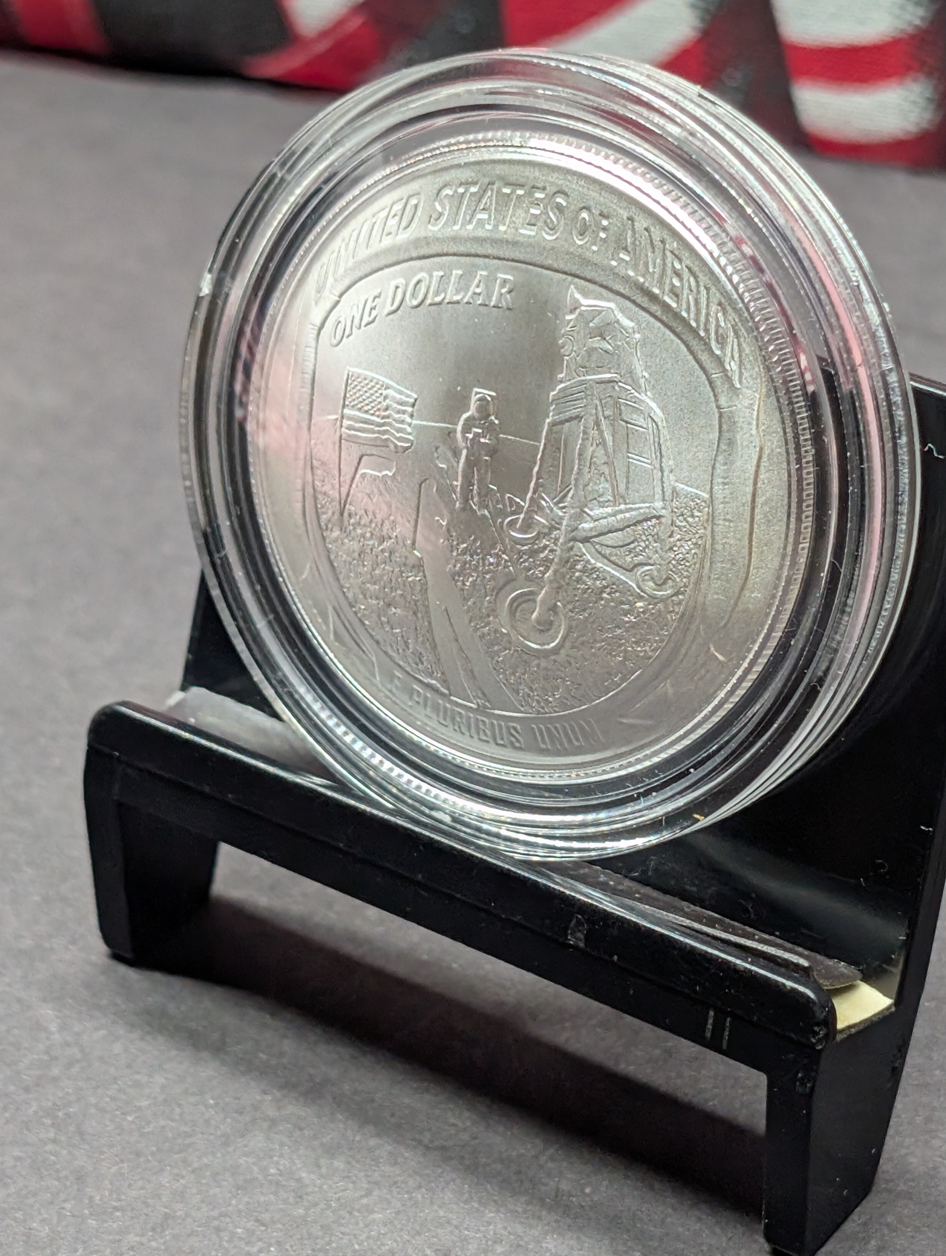 2019-P UNC Apollo 11 Commemorative Silver Dollar in Government Capsule