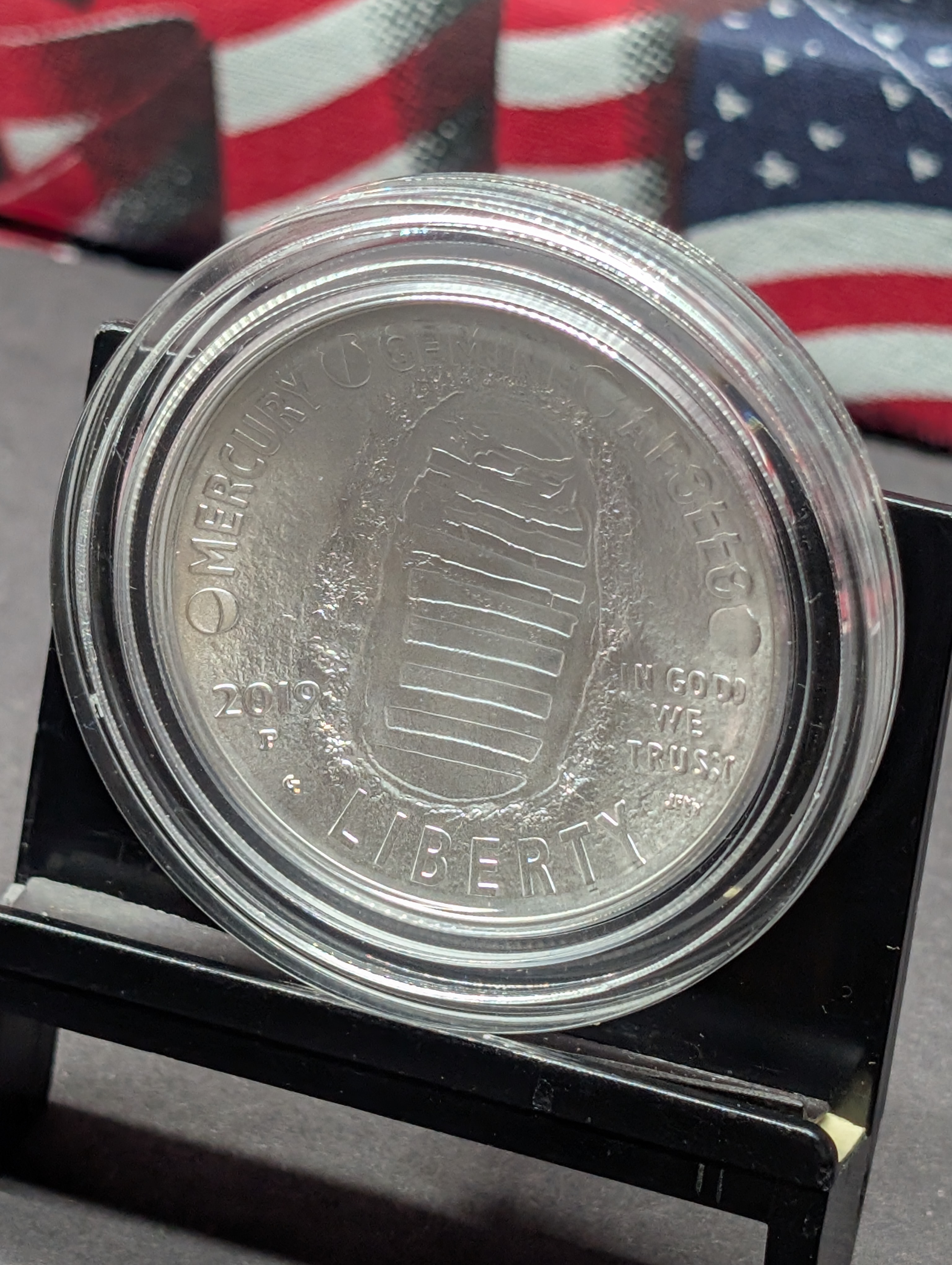 2019-P UNC Apollo 11 Commemorative Silver Dollar in Government Capsule