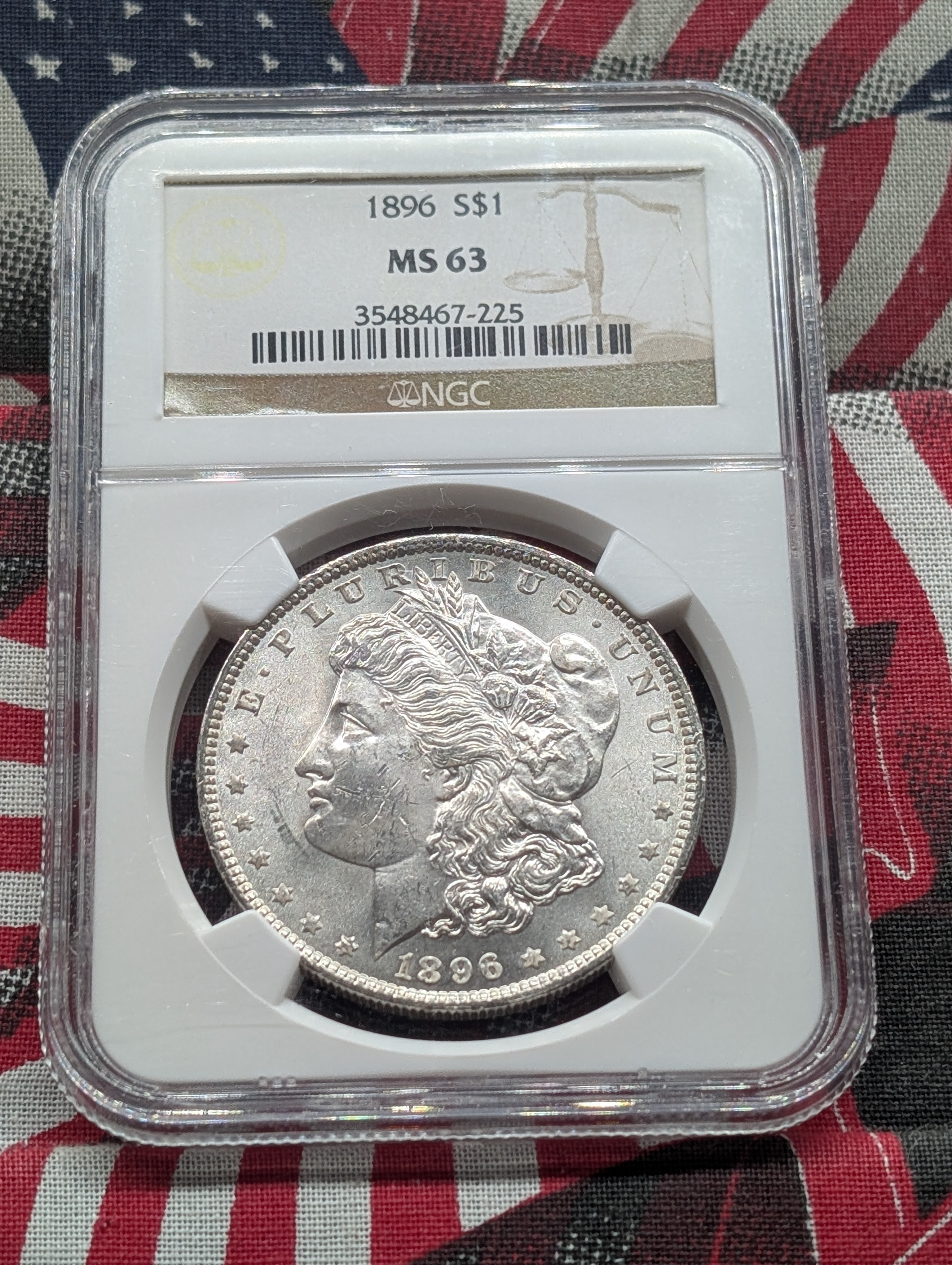 1896 Morgan Silver Dollar - NGC MS63