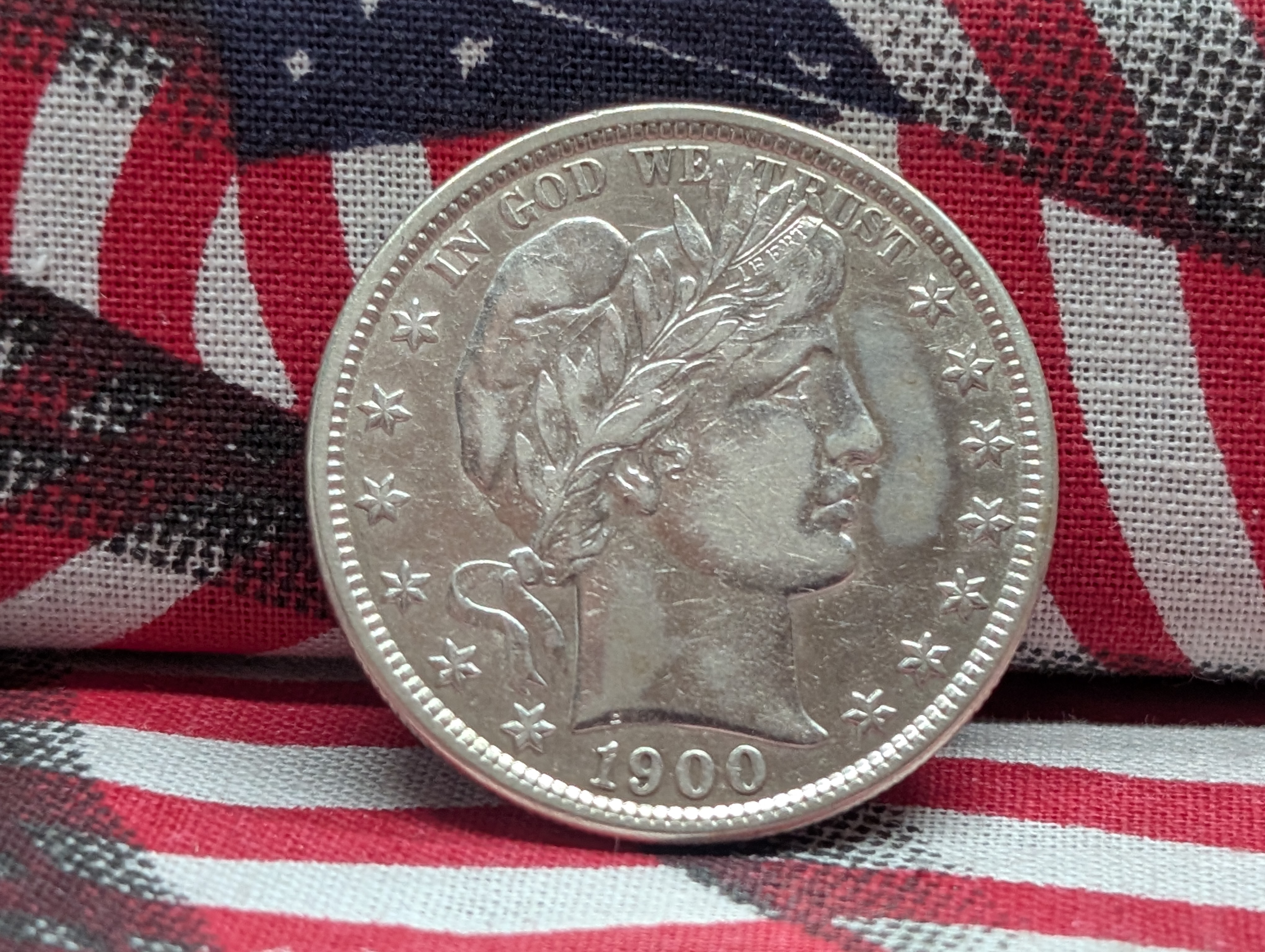 1900-P Barber 90% Silver Half Dollar