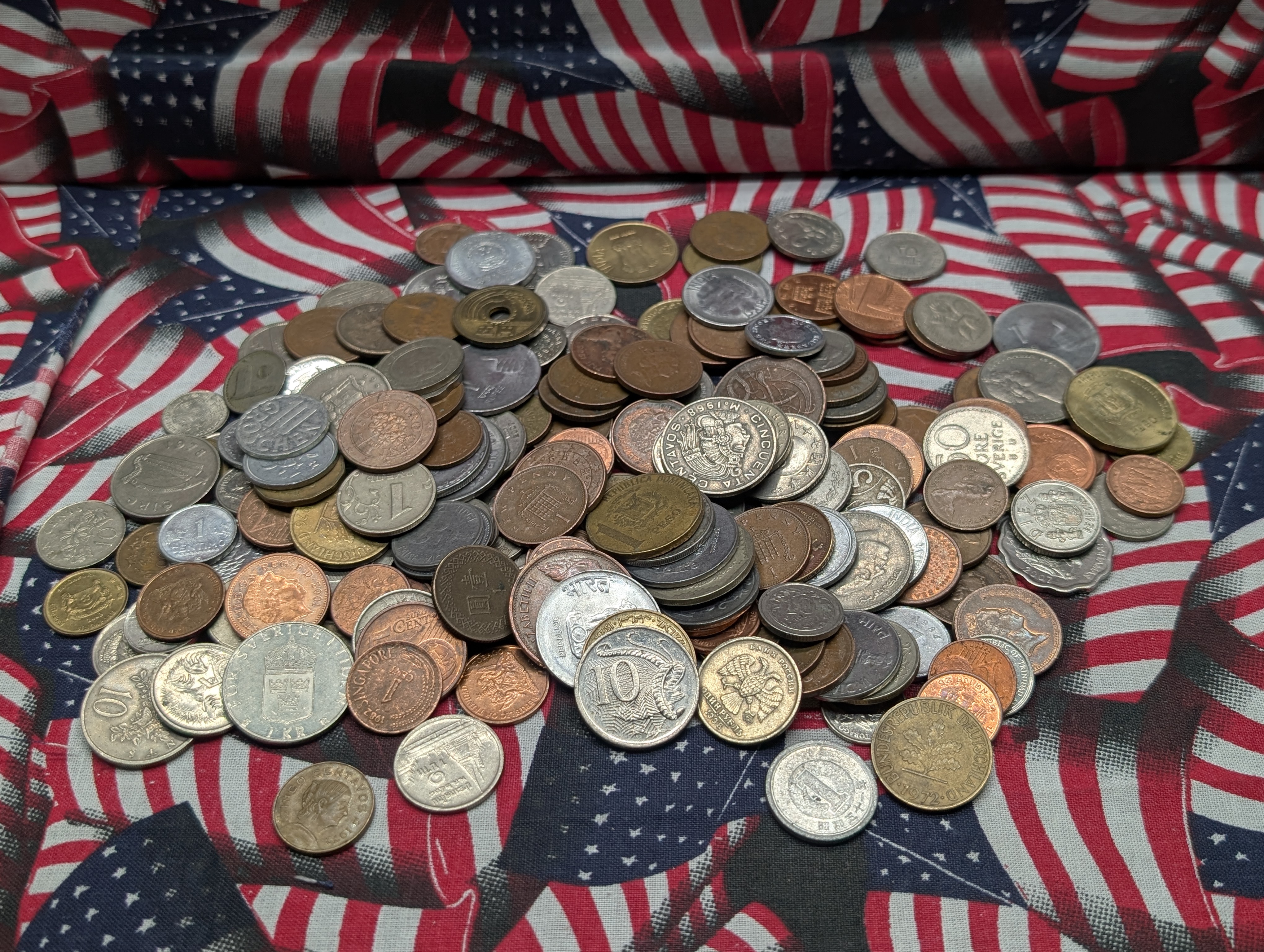 1.4 Lbs. of Various Vintage & Modern World Coins