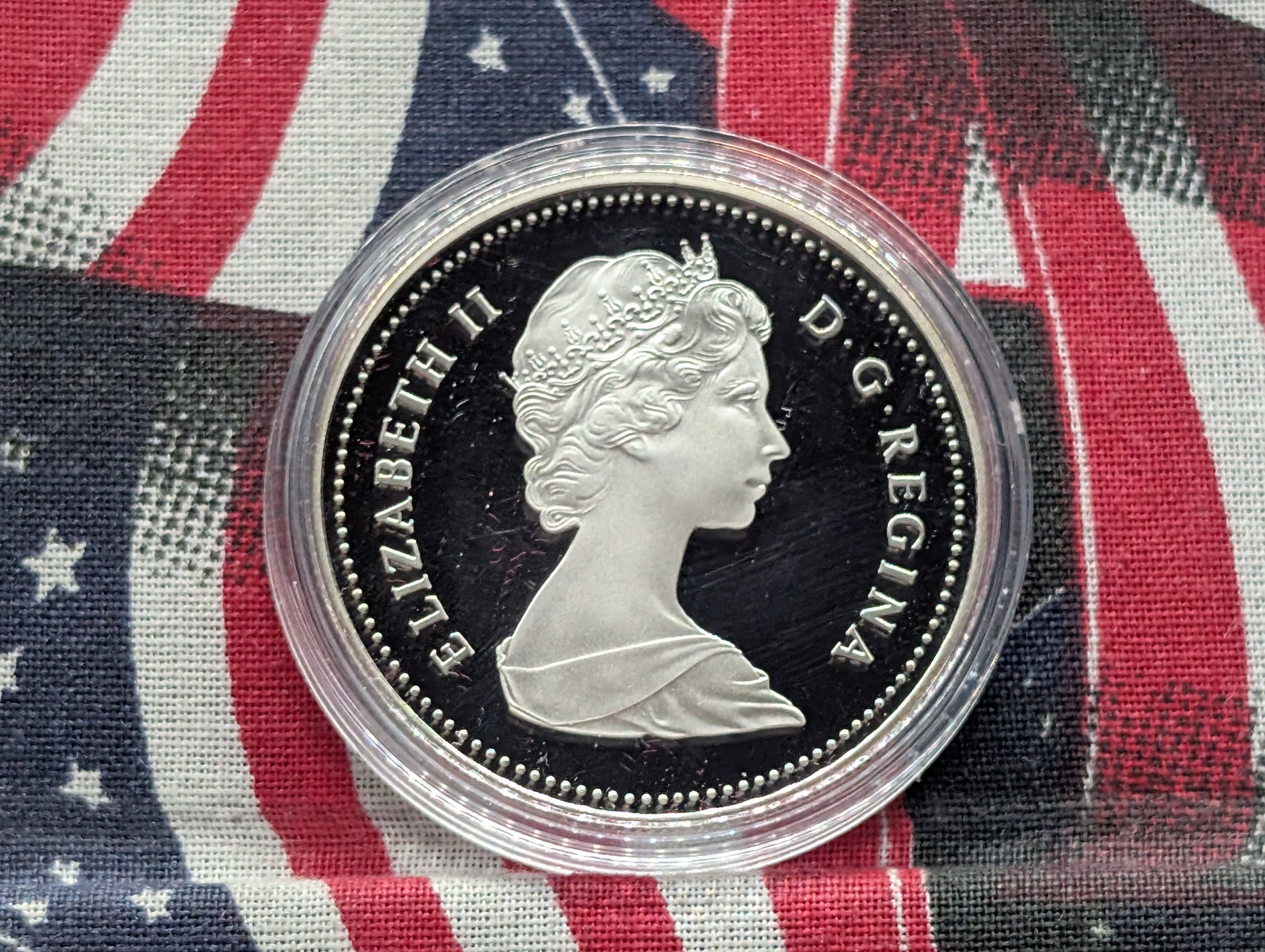 1984 PROOF Canada Toronto (Canoe) Silver Dollar in OGP w/ COA