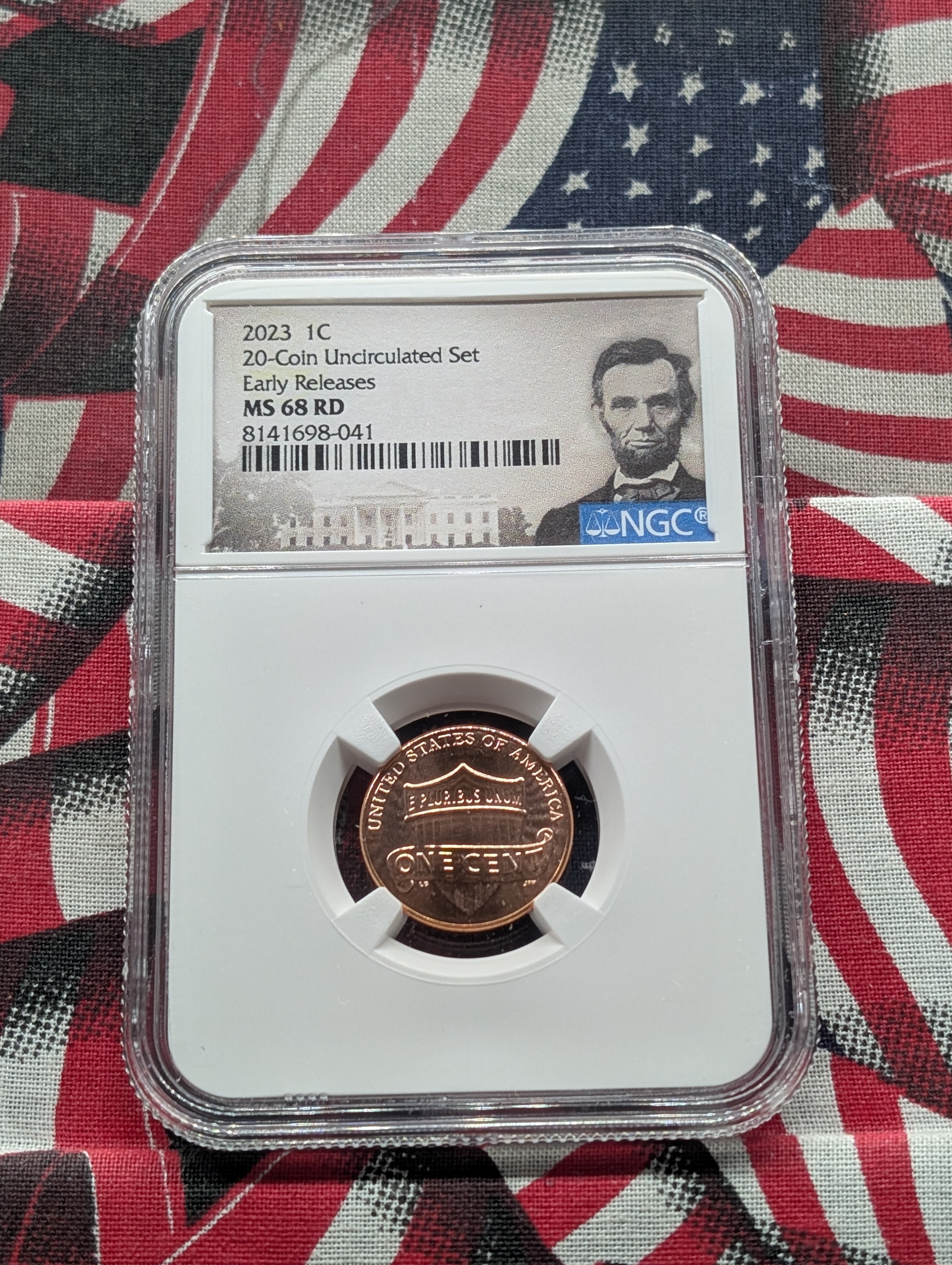 2023-P Lincoln Shield Cent - NGC MS68 RD - Early Release