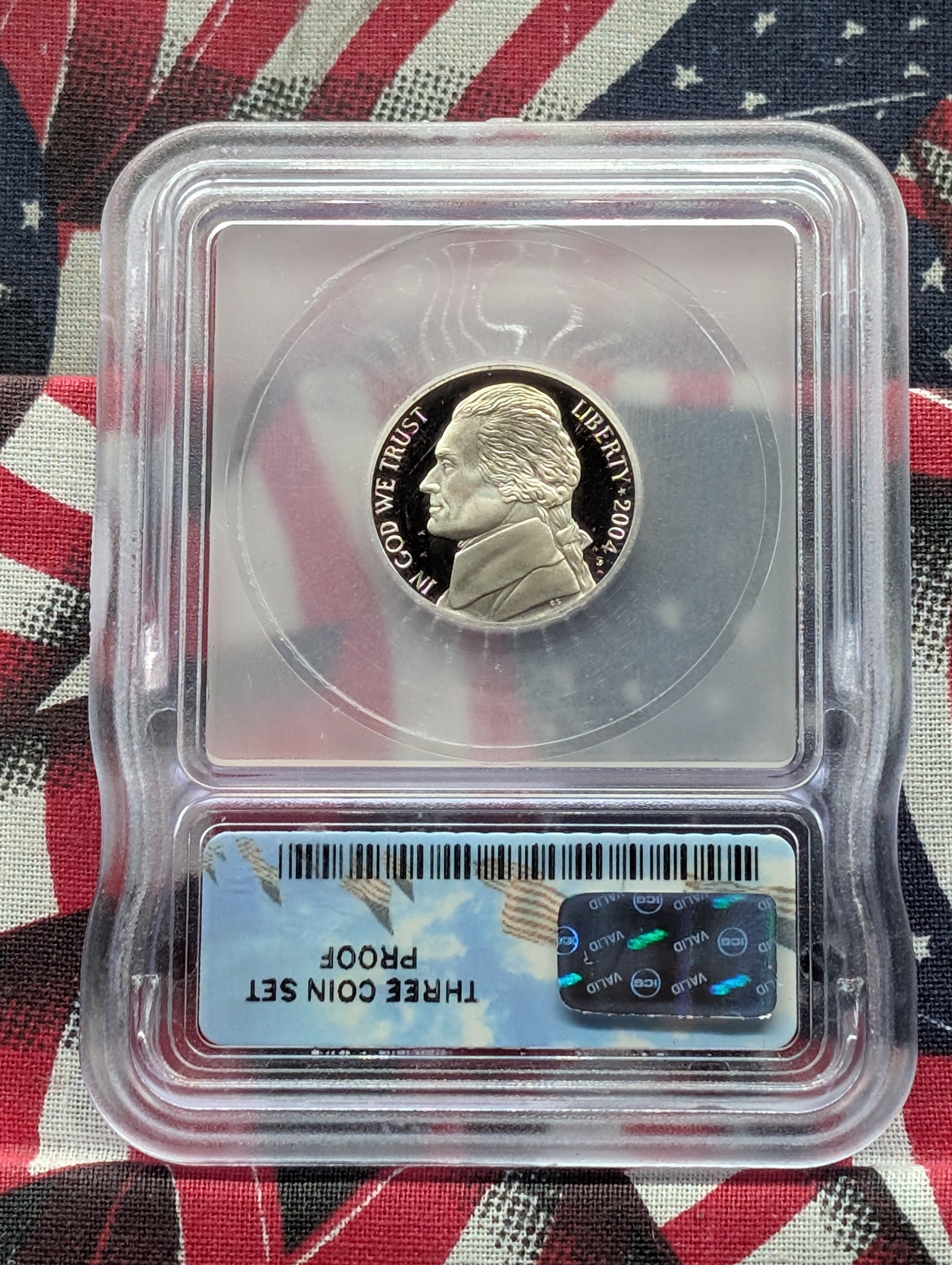 2004-S PROOF Jefferson Peace Medal Nickel - ICG Cert, PR70 DCAM - First Day of Issue
