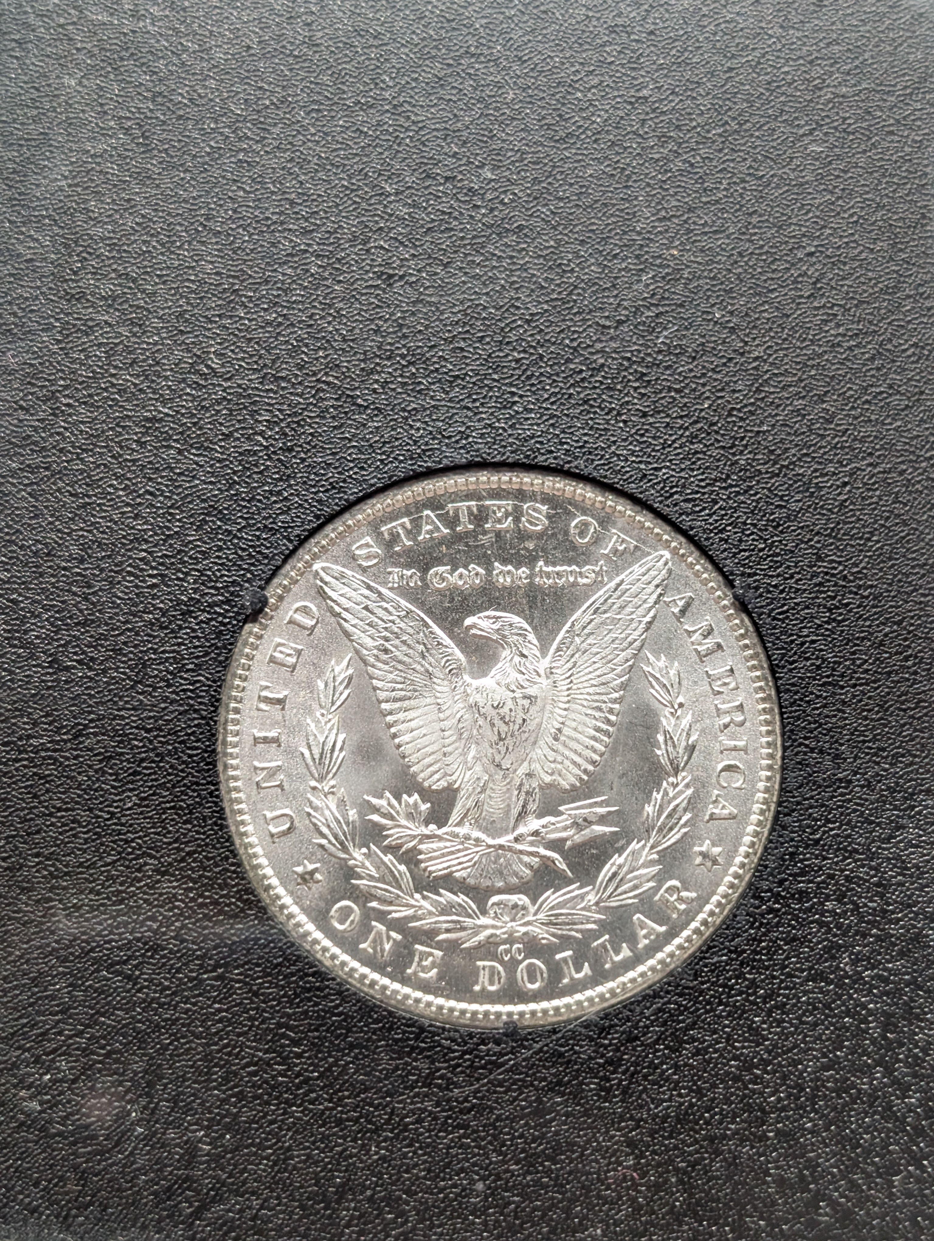 1881-CC Morgan Uncirculated Silver Dollar - Slabbed In a GSA Type Package - No Box
