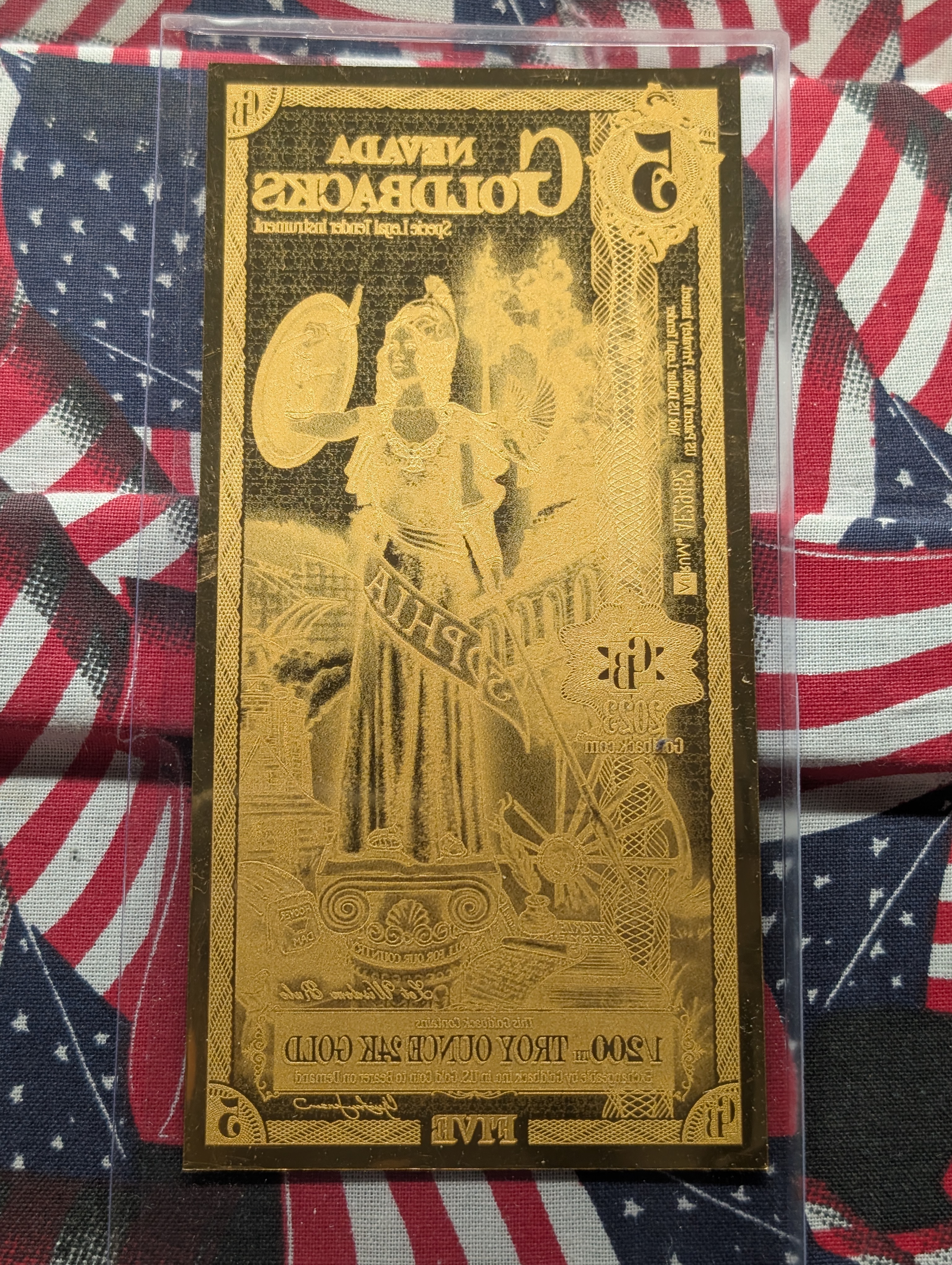 1/200th Troy Oz. 24k GOLD 2023 Nevada $5.00 Goldback