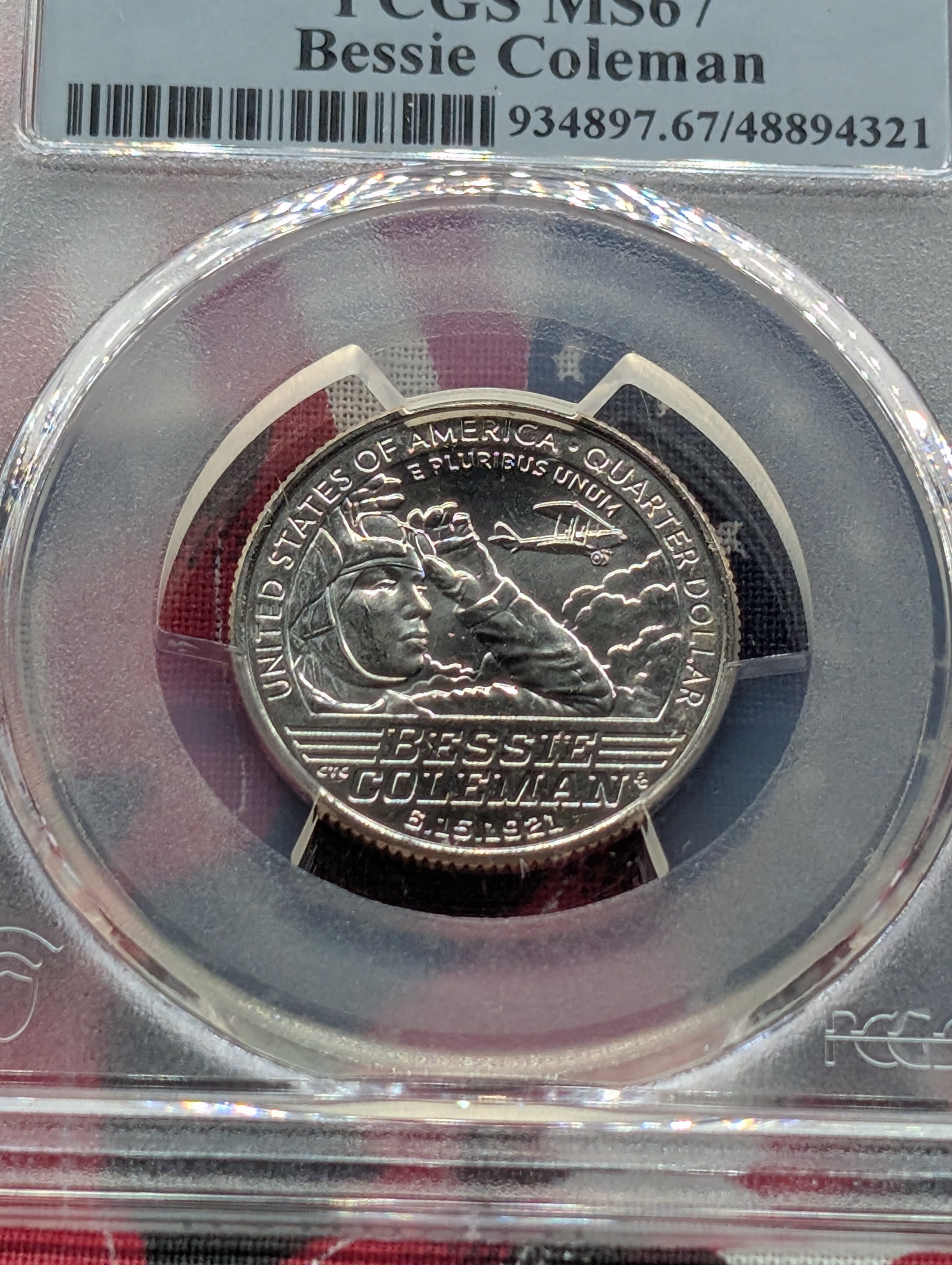2023-P Bessie Coleman Quarter - PCGS MS67 - Advanced Release