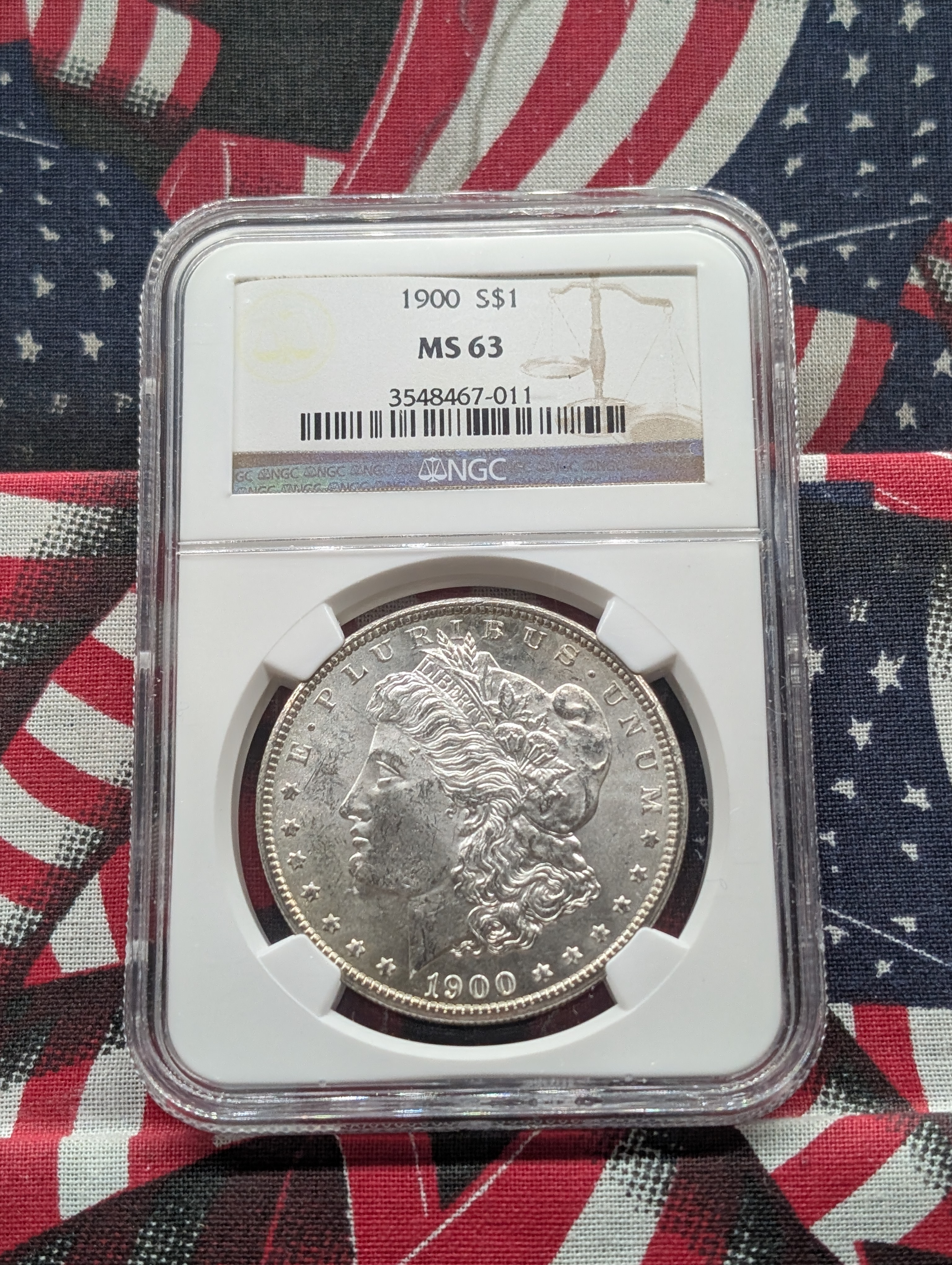 1900 Morgan Silver Dollar - NGC MS63
