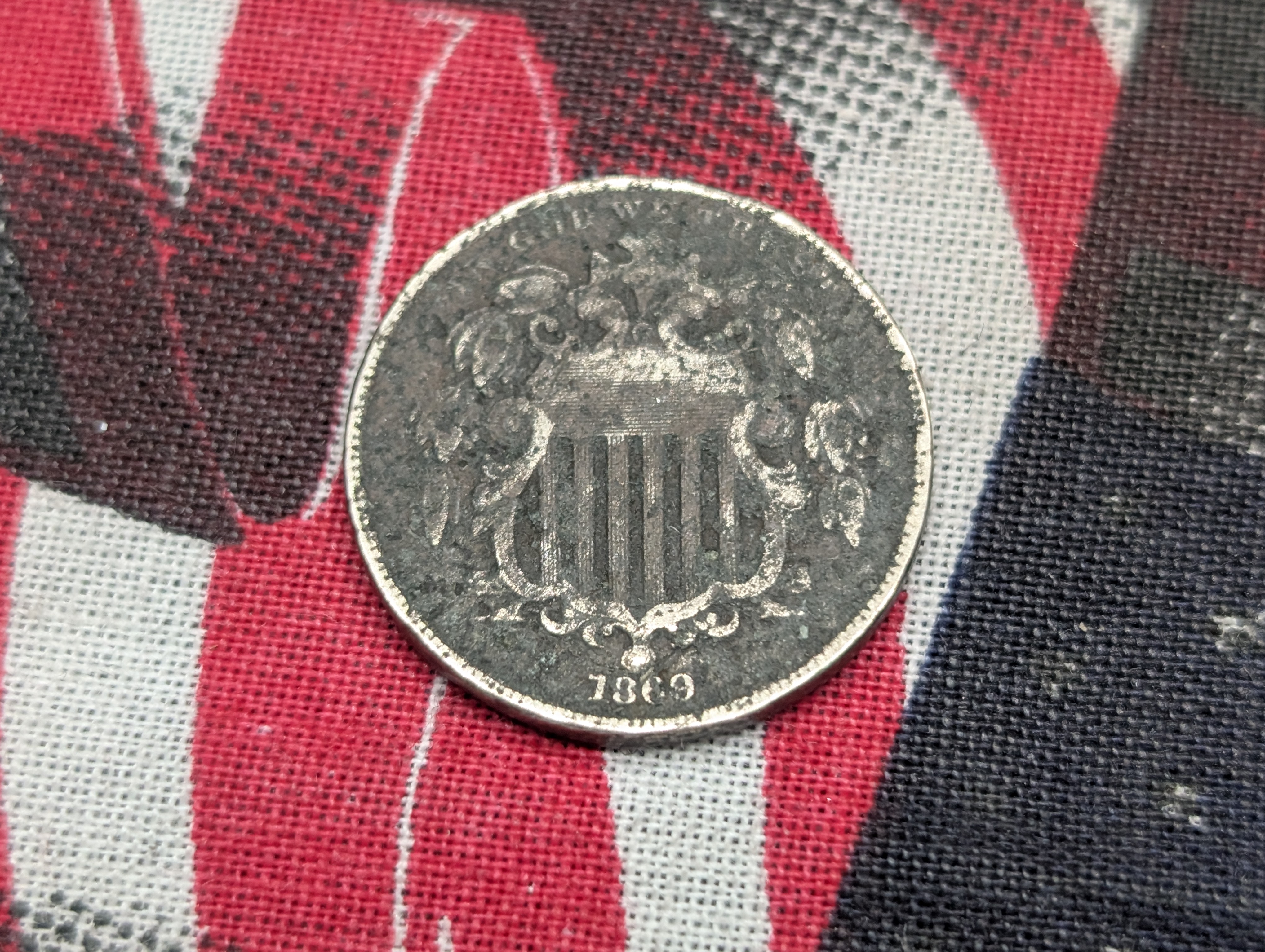 1869 Shield Nickel