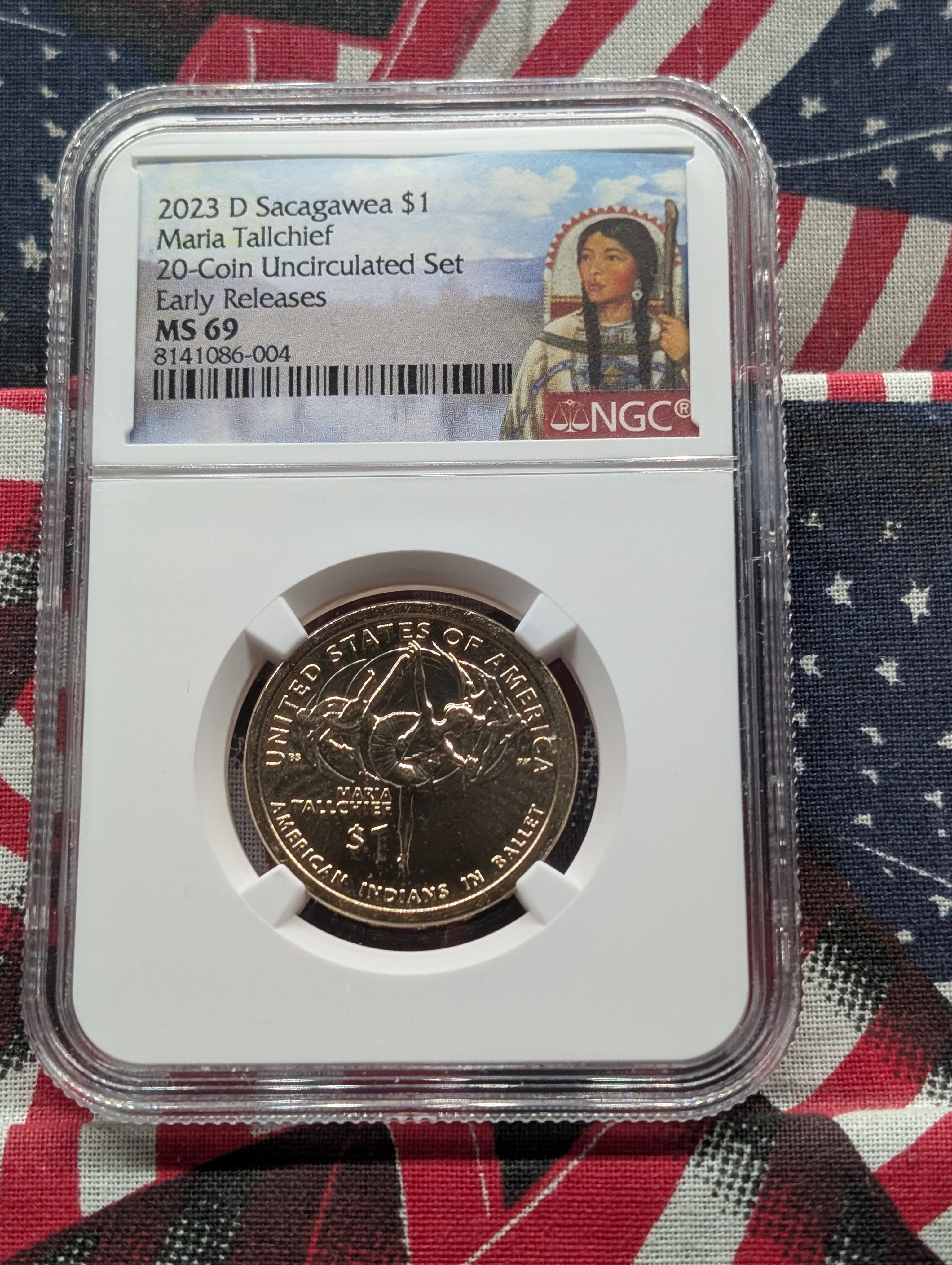 2023-D Native American (Maria Tallchief) Dollar - NGC MS69 - Early Release