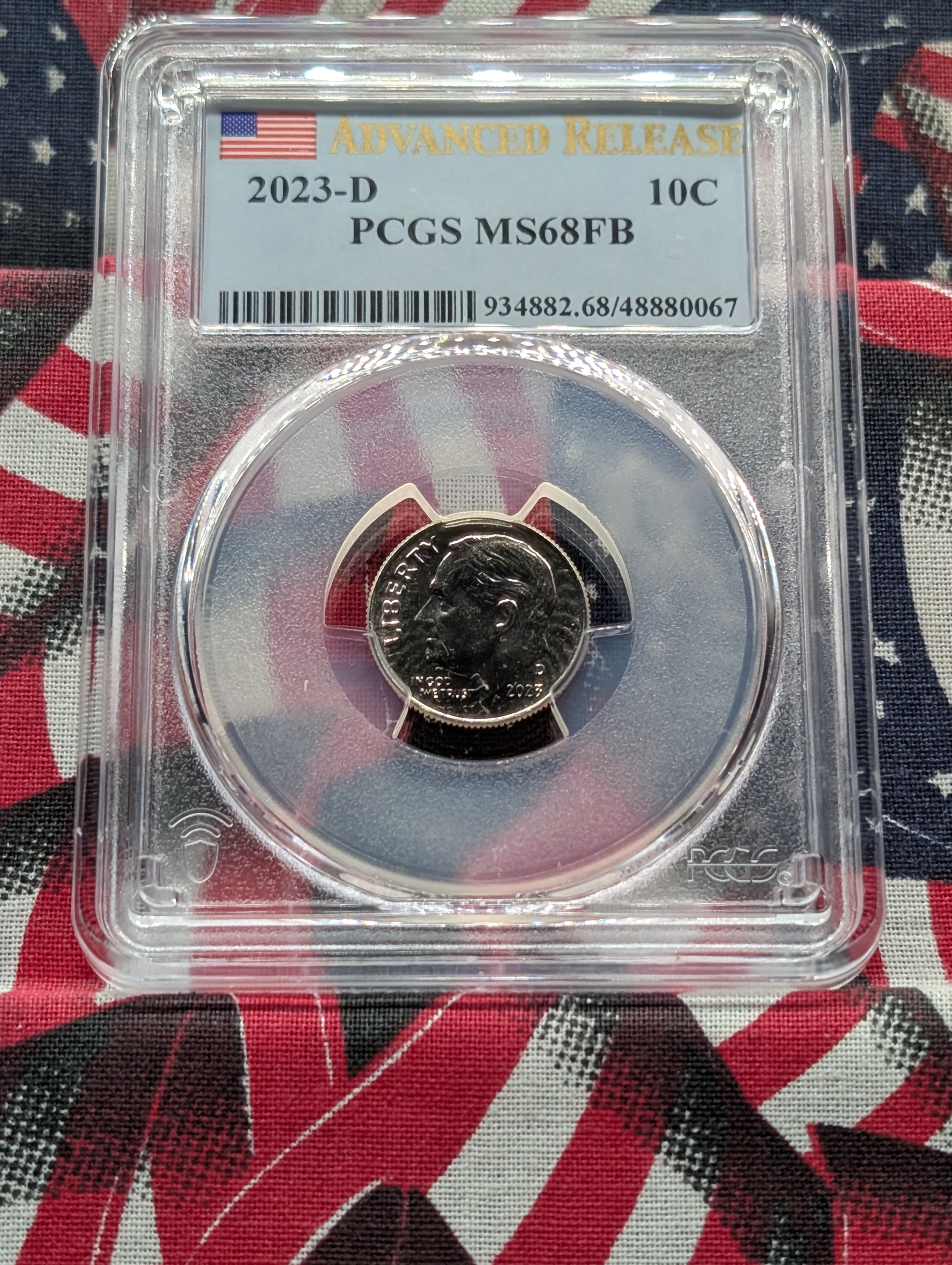 2023-D Roosevelt Dime - PCGS MS68 FB - Advanced Release