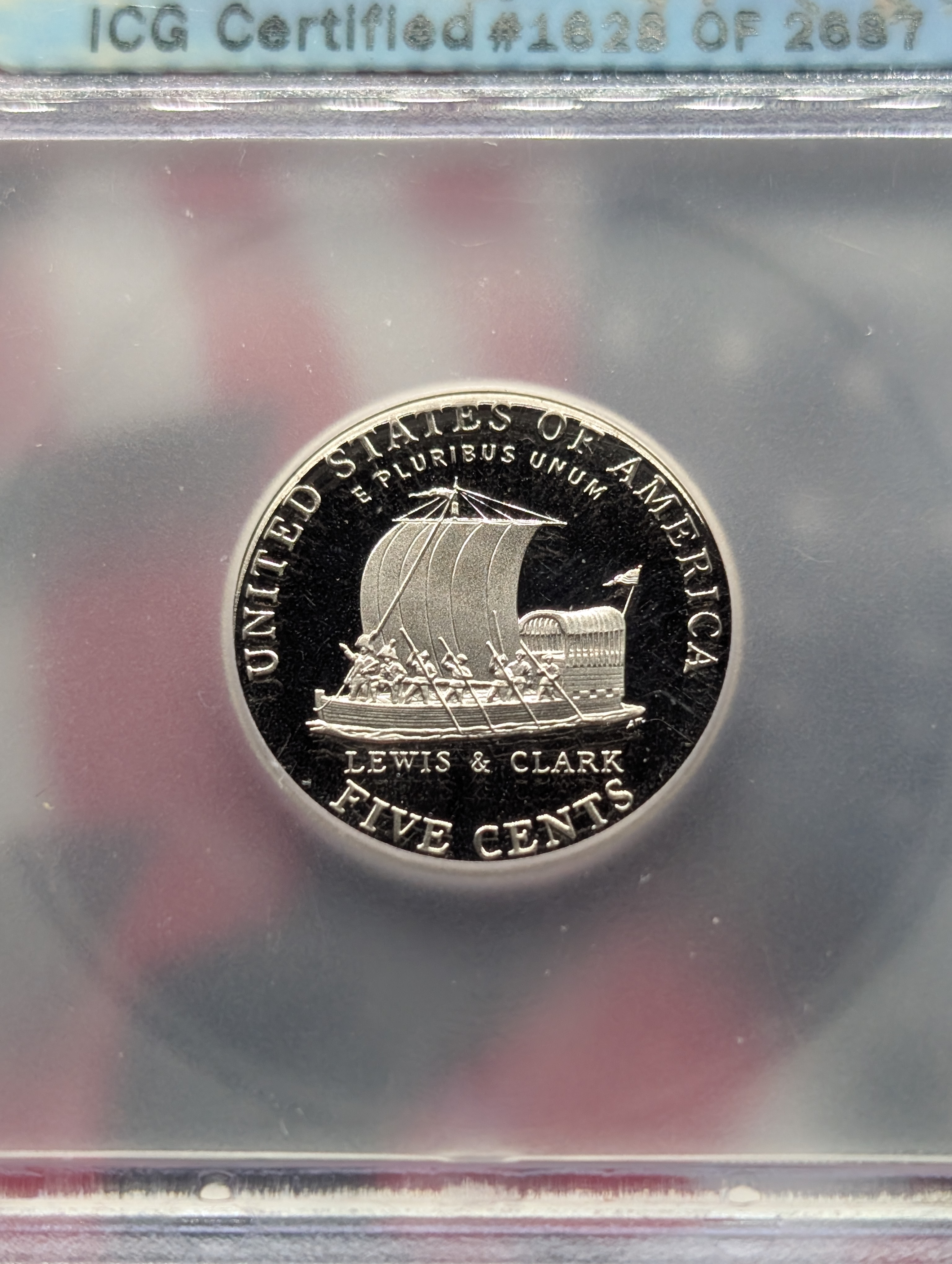 2004-S PROOF Jefferson Keelboat Nickel - ICG Cert, PR70 DCAM - First Day of Issue