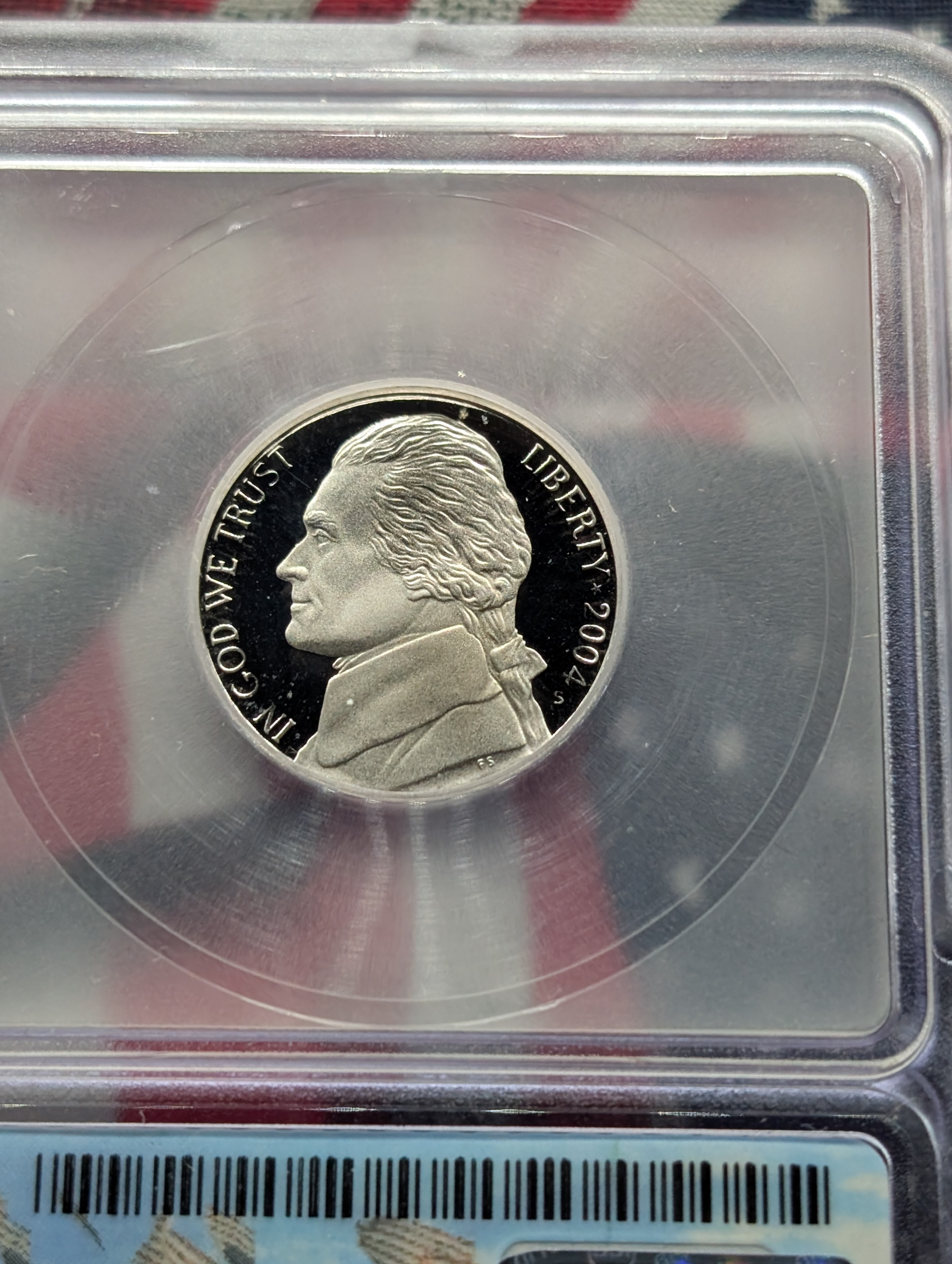 2004-S PROOF Jefferson Keelboat Nickel - ICG Cert, PR70 DCAM - First Day of Issue
