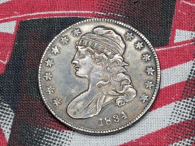 1834 Capped Bust Silver Half Dollar Condition PLEASE NOTE Some coins may have a grade on the 