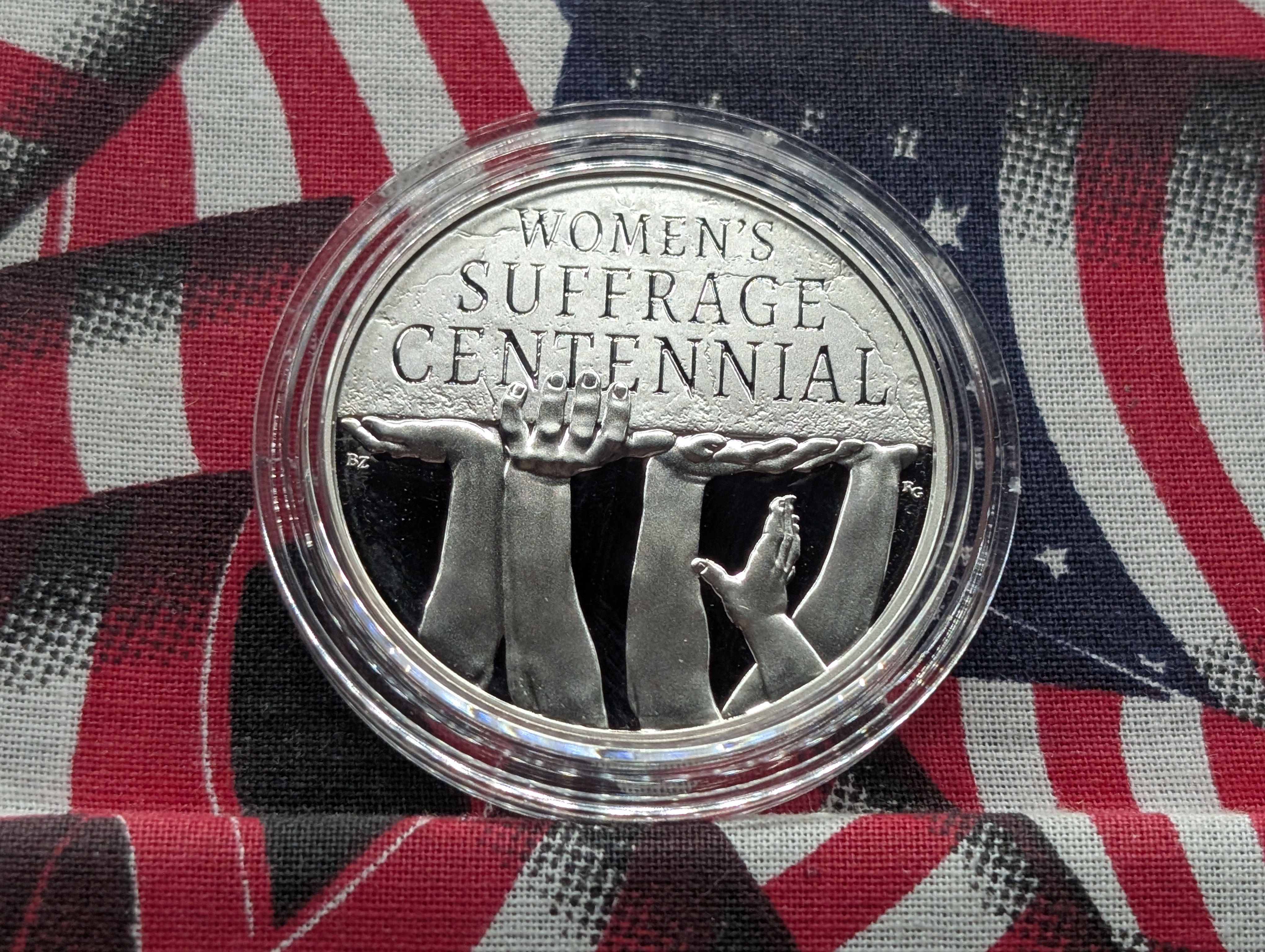 2020 PROOF Women's Suffrage Centennial Commemorative Silver Medal in Government Capsule - 1 Oz. .999 SILVER