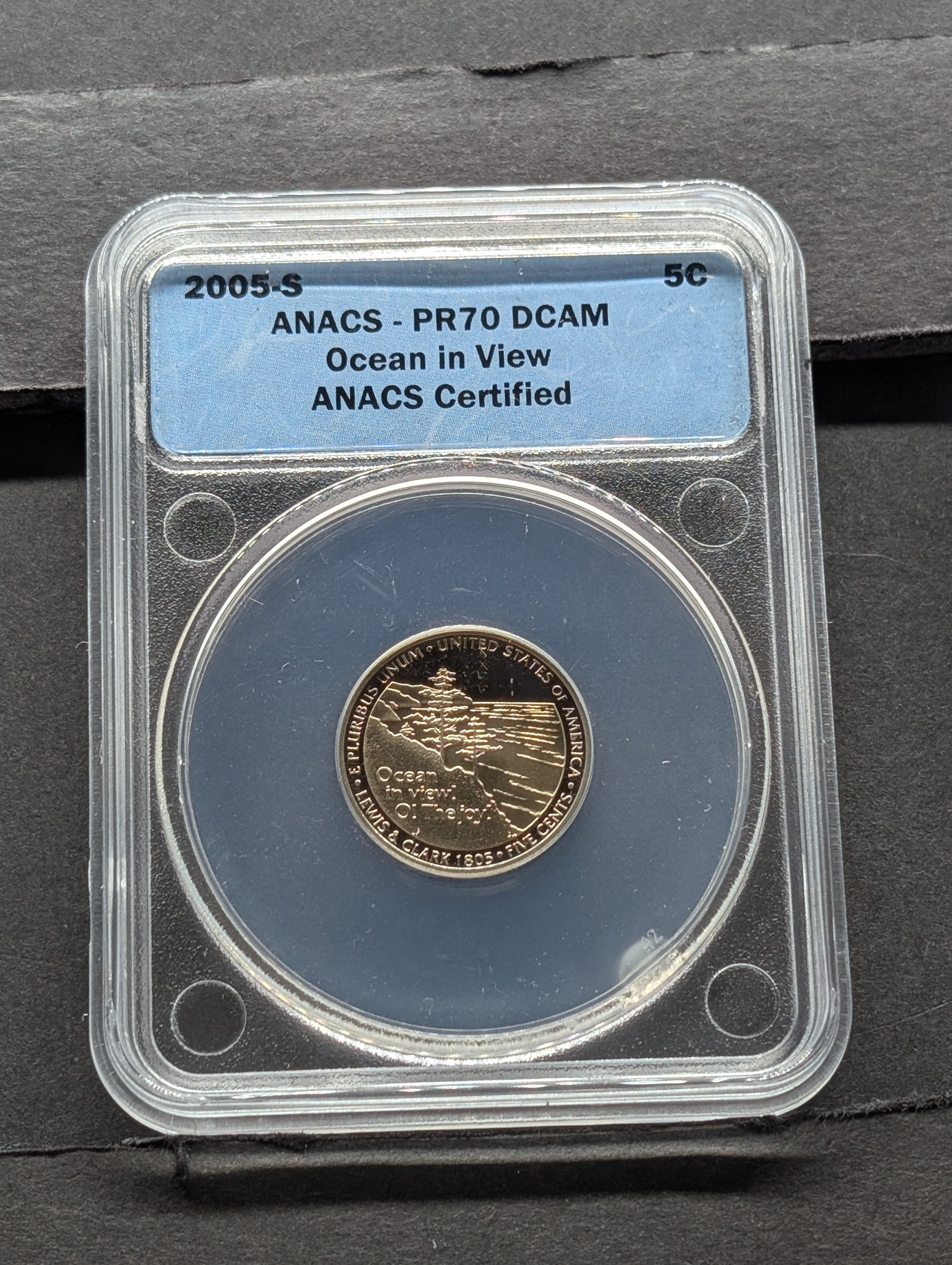 (4) 2004-S & 2005-S PROOF Jefferson Westward Journey Nickels - All ANACS Cert. PR70 DCAM (Keel Boat & Peace Medal, American Bison & Ocean in