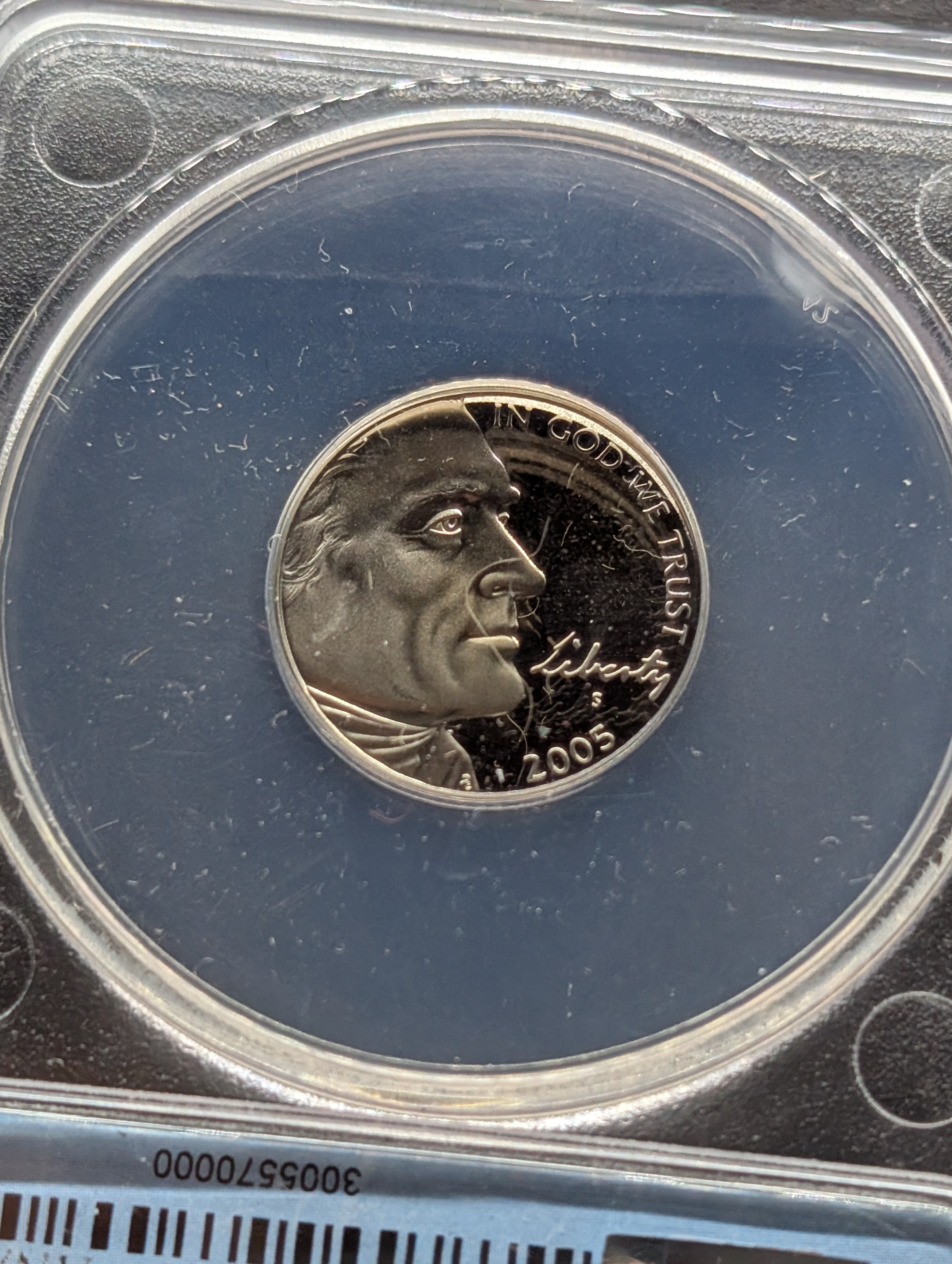 (4) 2004-S & 2005-S PROOF Jefferson Westward Journey Nickels - All ANACS Cert. PR70 DCAM (Keel Boat & Peace Medal, American Bison & Ocean in