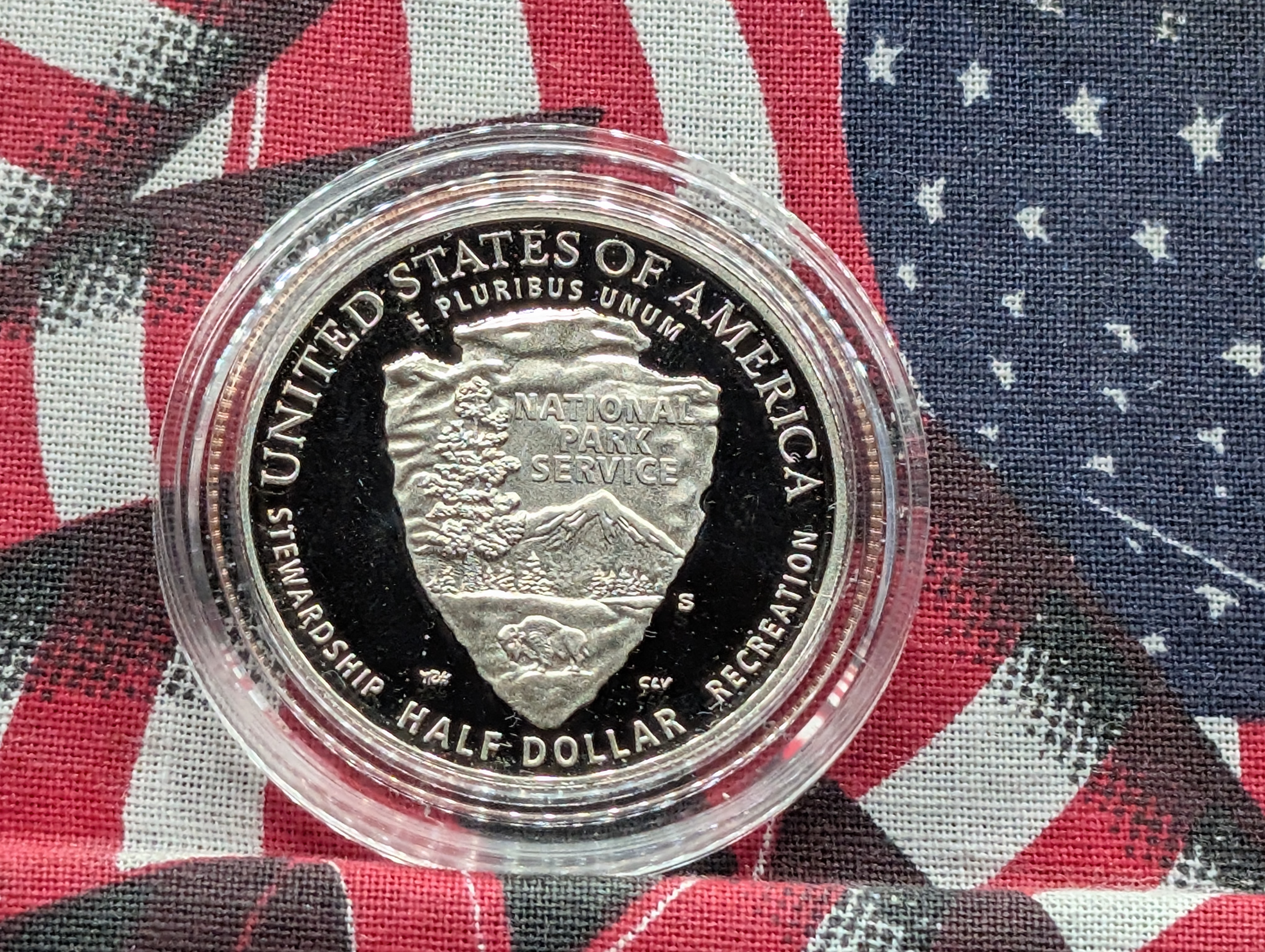 2016-S PROOF National Park Service Commemorative Half Dollar in Government Capsule