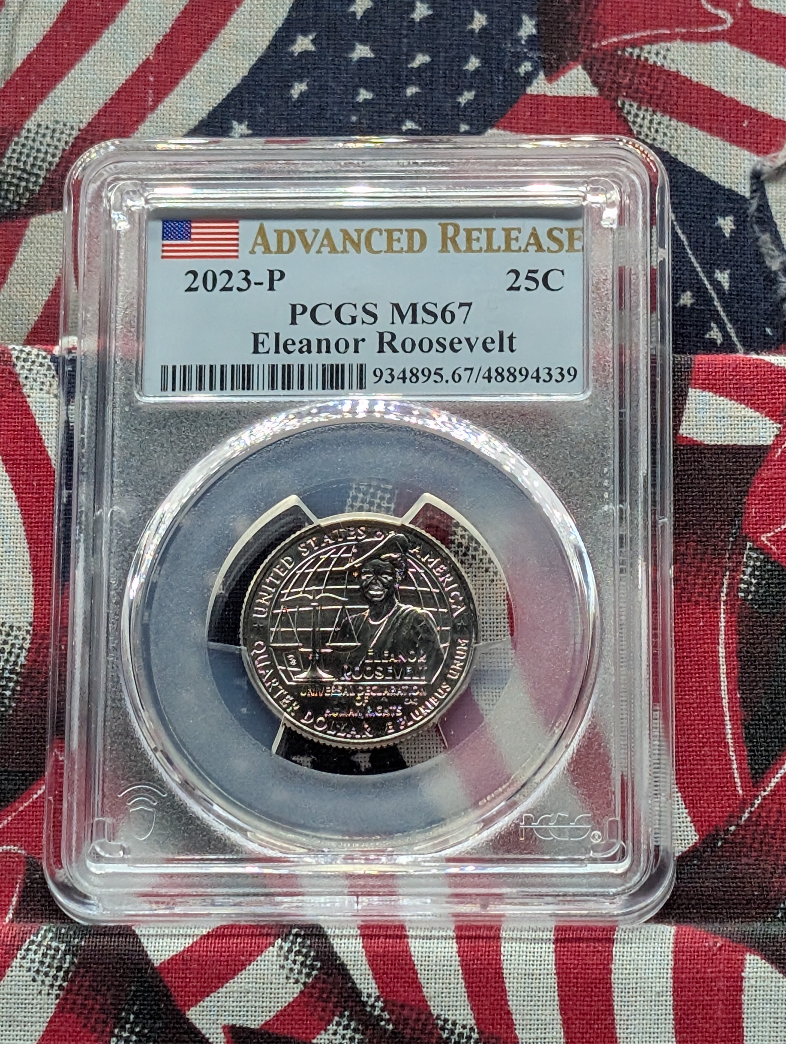 2023-P Eleanor Roosevelt Quarter - PCGS MS67 - Advanced Release