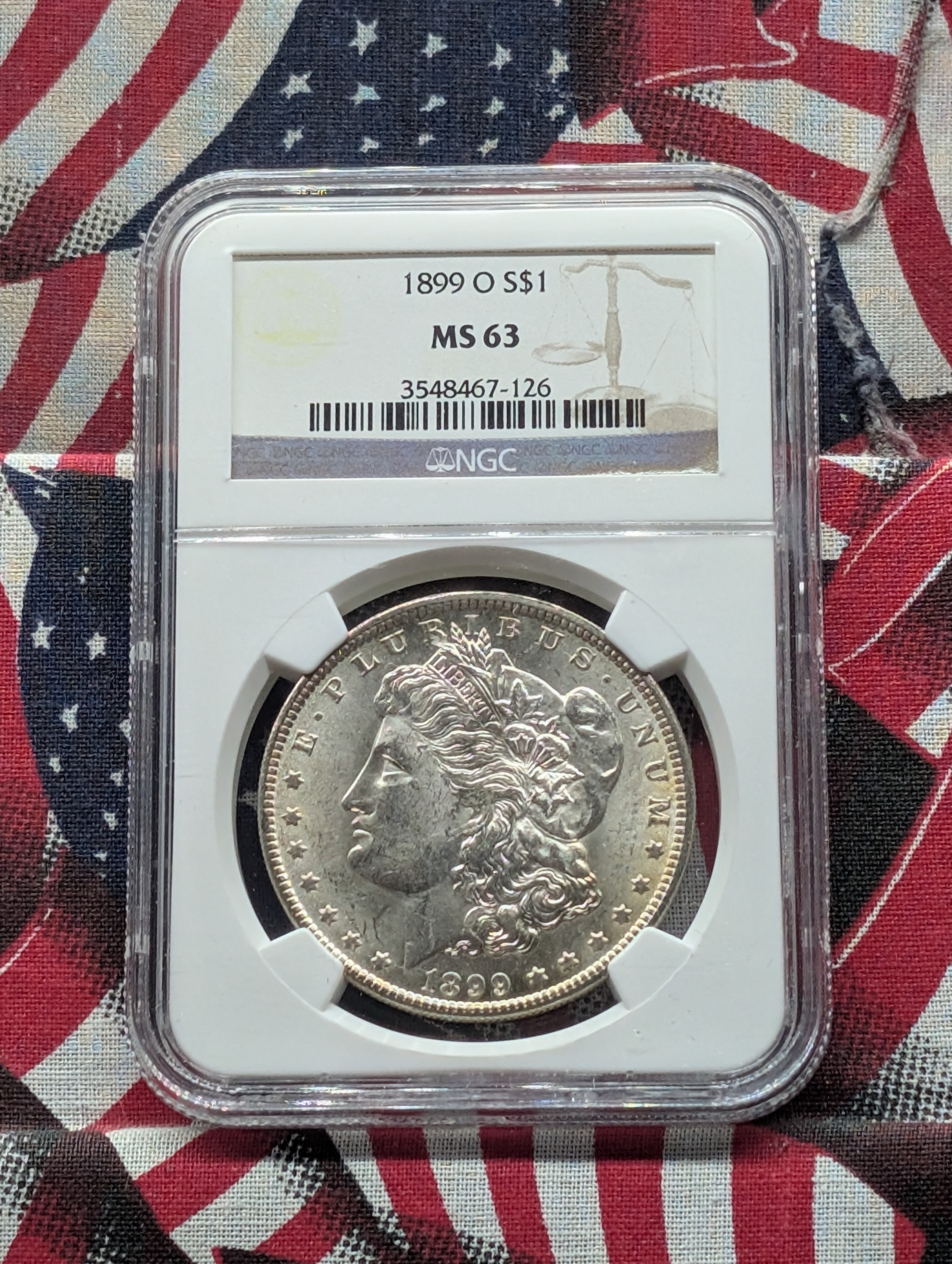 1899-O Morgan Silver Dollar - NGC MS63