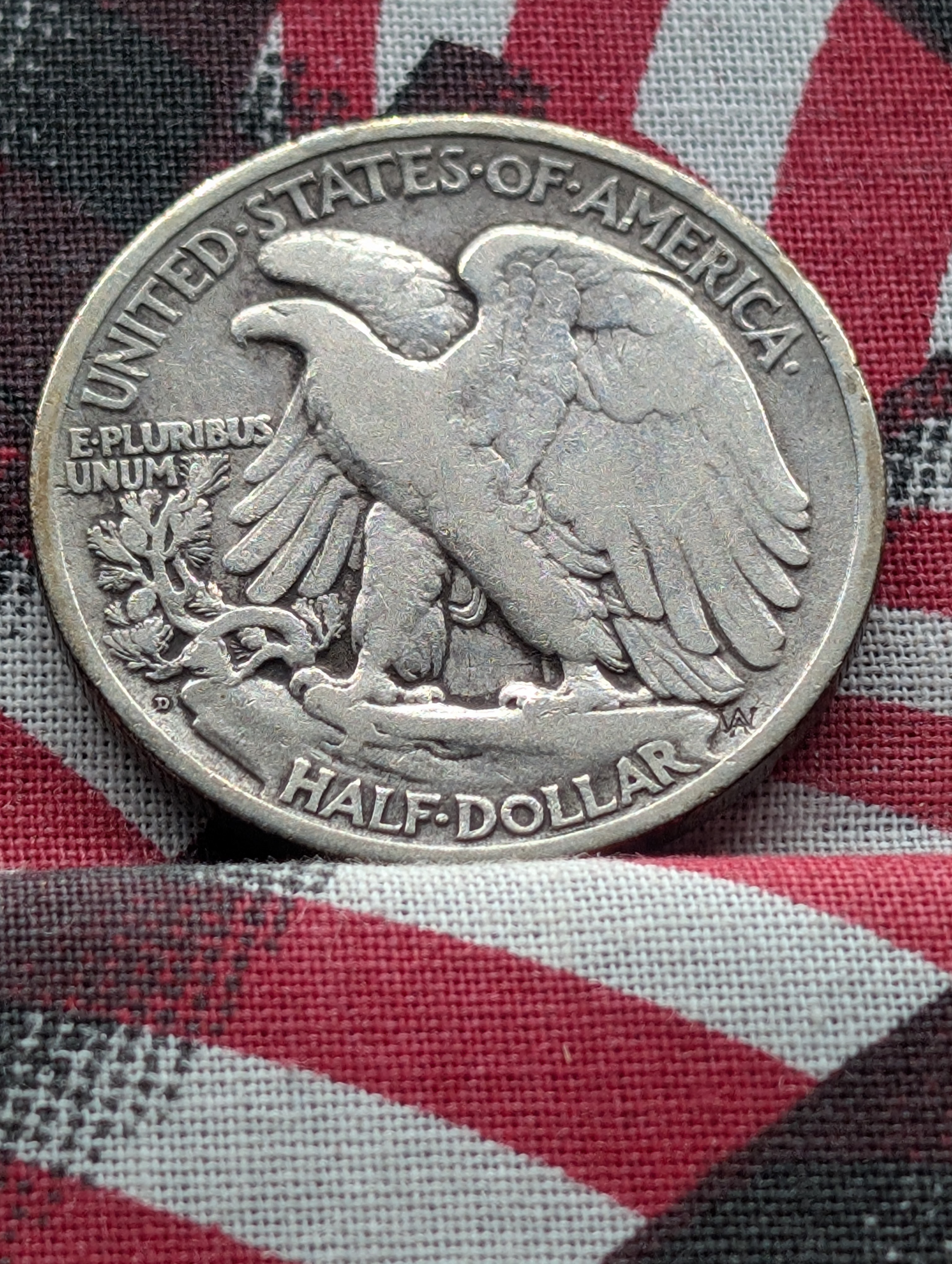 1921-D Walking Liberty 90% Silver Half Dollar - Key Date!!
