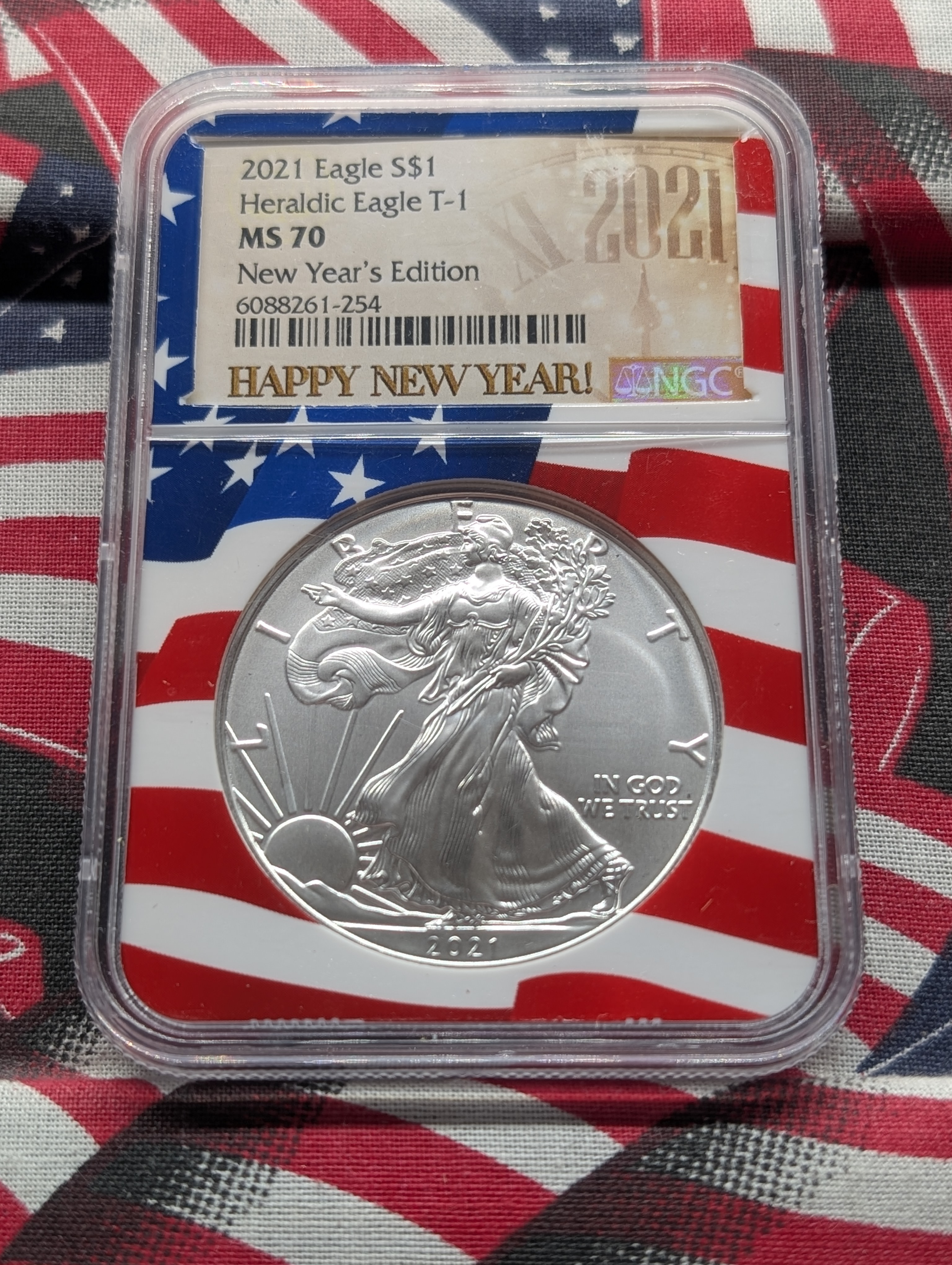 2021 Heraldic Eagle T-1 American Silver Eagle - NGC MS70 - New Year's Edition!