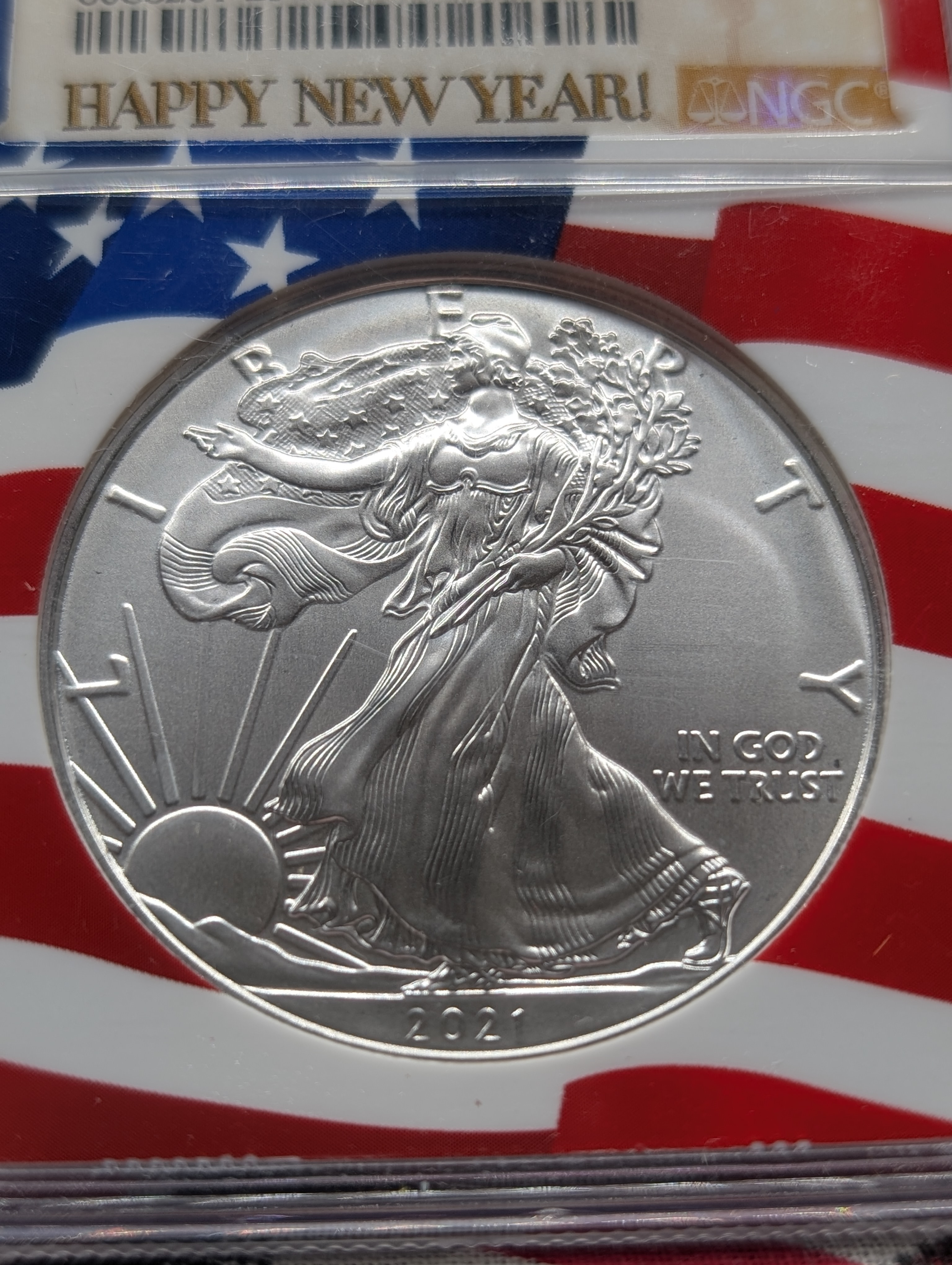 2021 Heraldic Eagle T-1 American Silver Eagle - NGC MS70 - New Year's Edition!