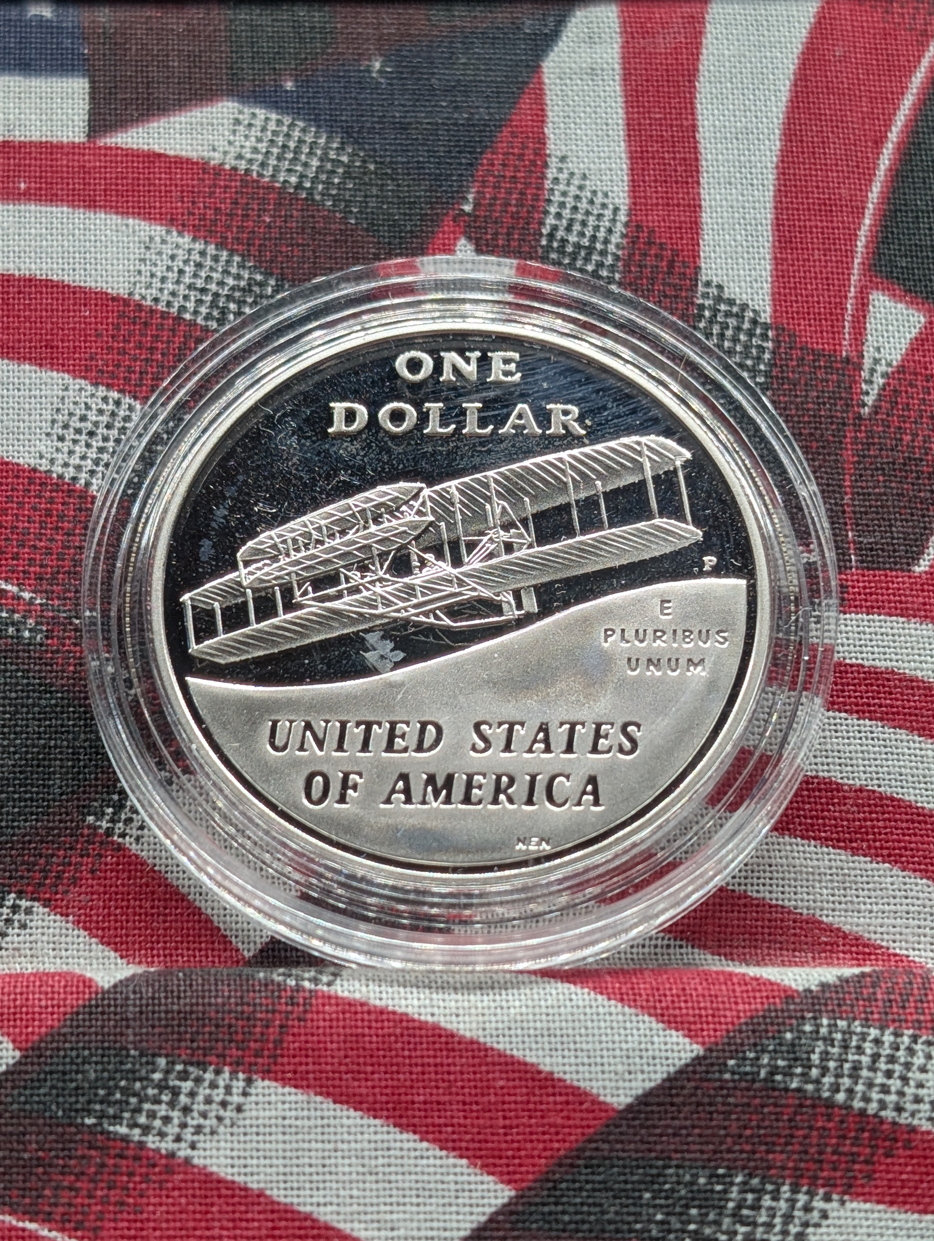 2003-P PROOF Orville & Wilbur Wright Commemorative Silver Dollar in Government Capsule