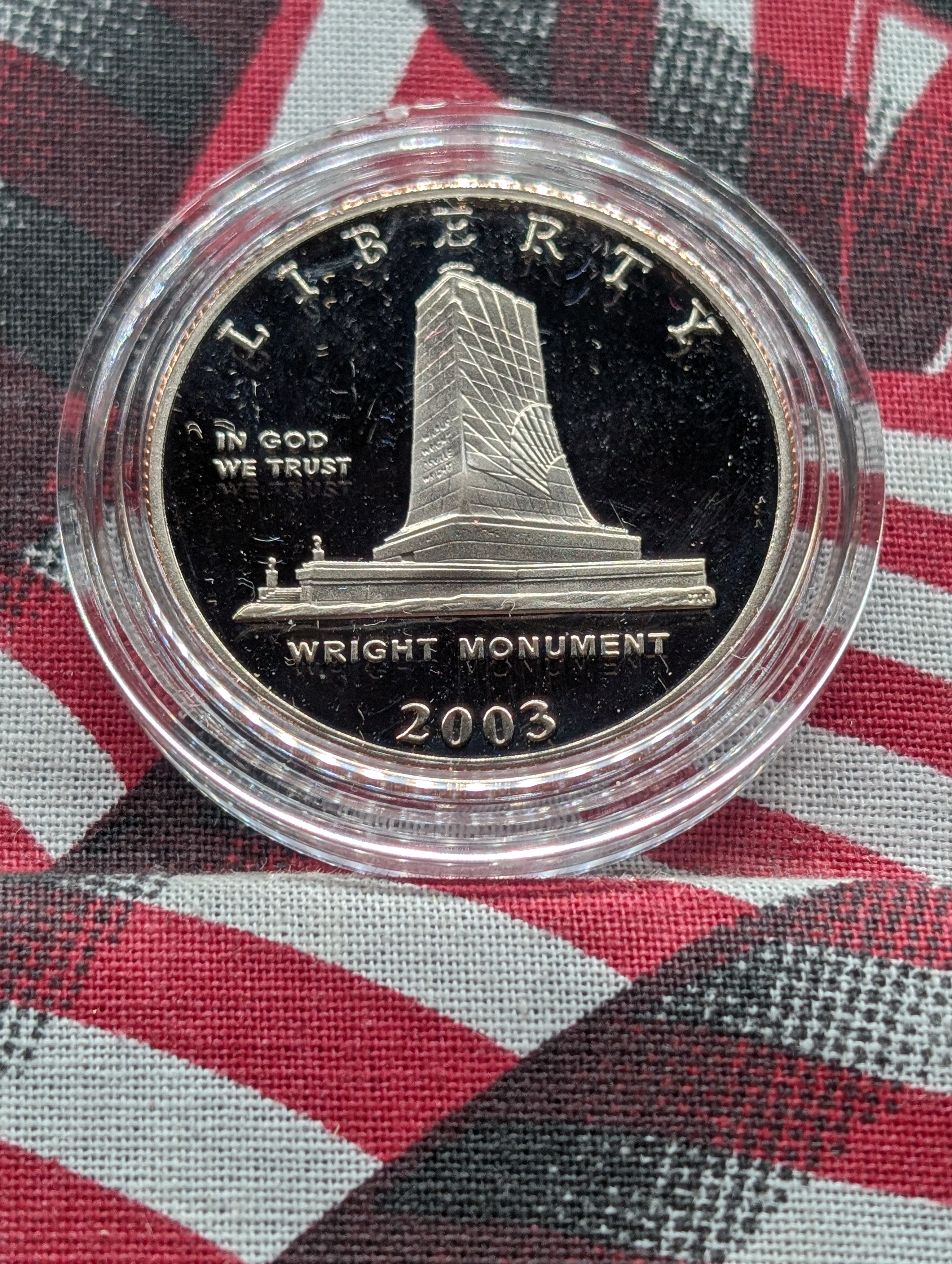 2003-P PROOF Wright Monument Commemorative Half Dollar in Government Capsule